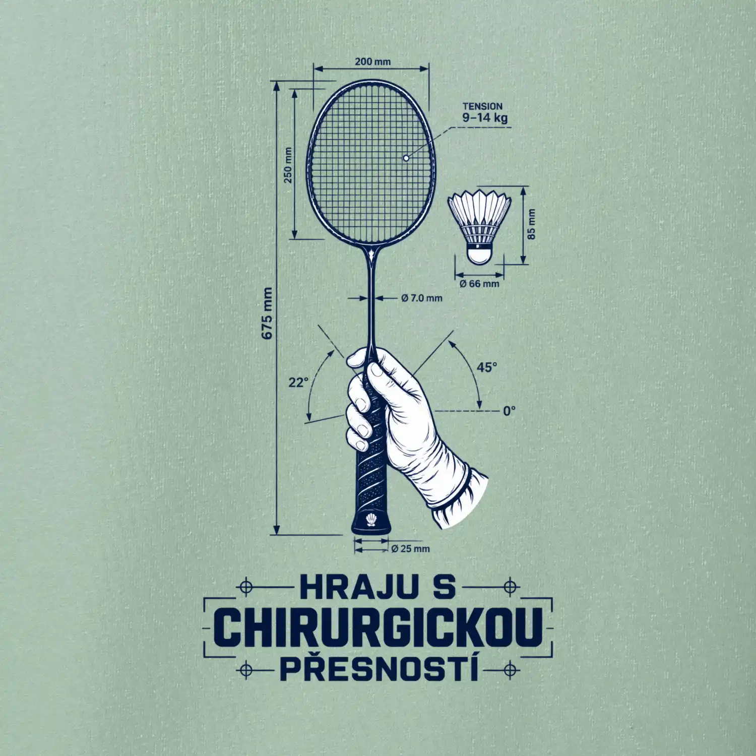 Badminton chirurgická přesnost
