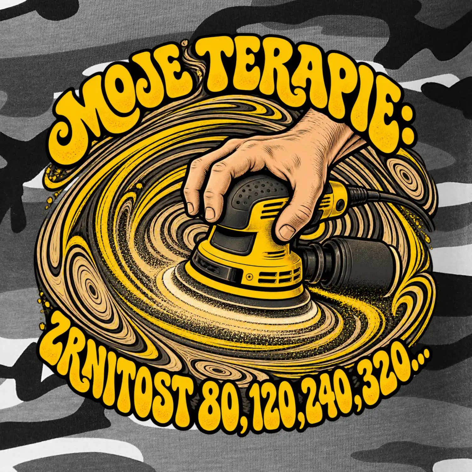 Moje terapie zrnitost 80 120 240 320 - vibrační bruska