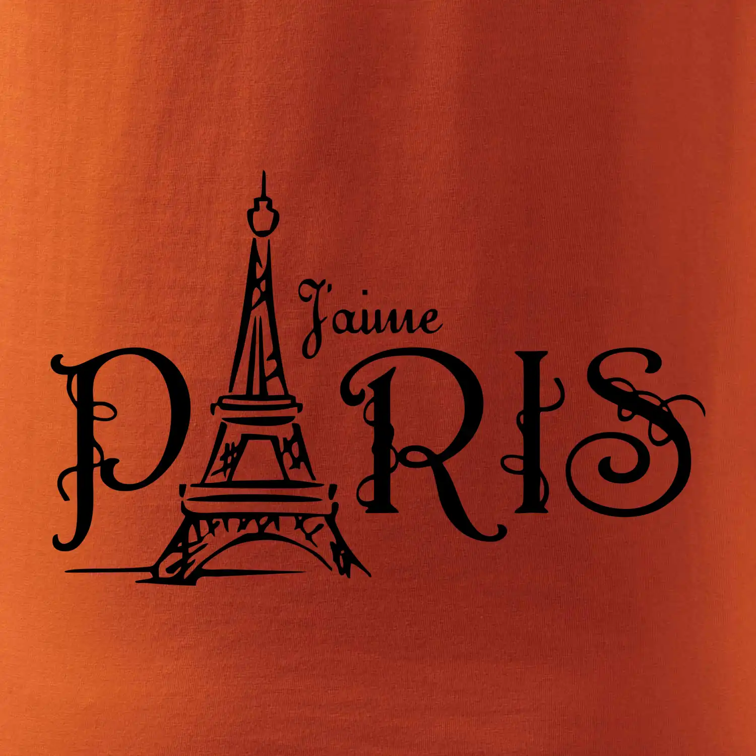 Paris nápis Eiffelovka rovný