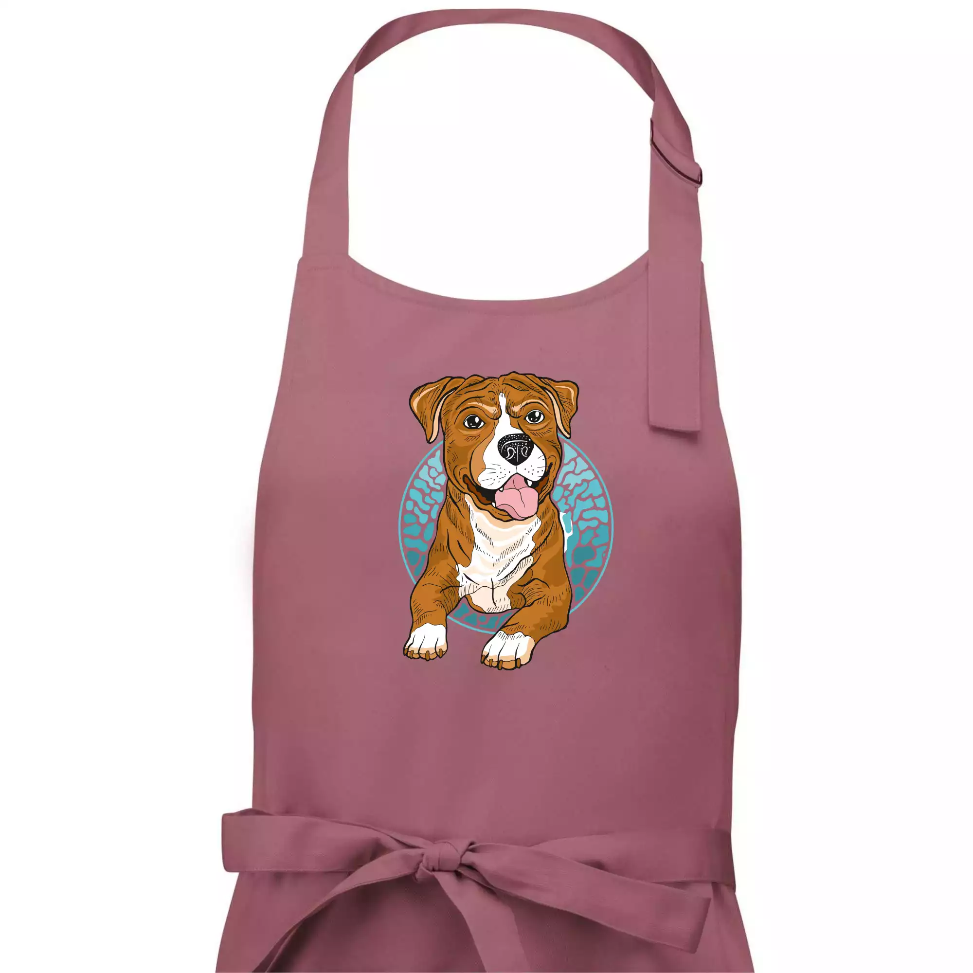 Americký staford kreslený v kolečku (Pecka design)