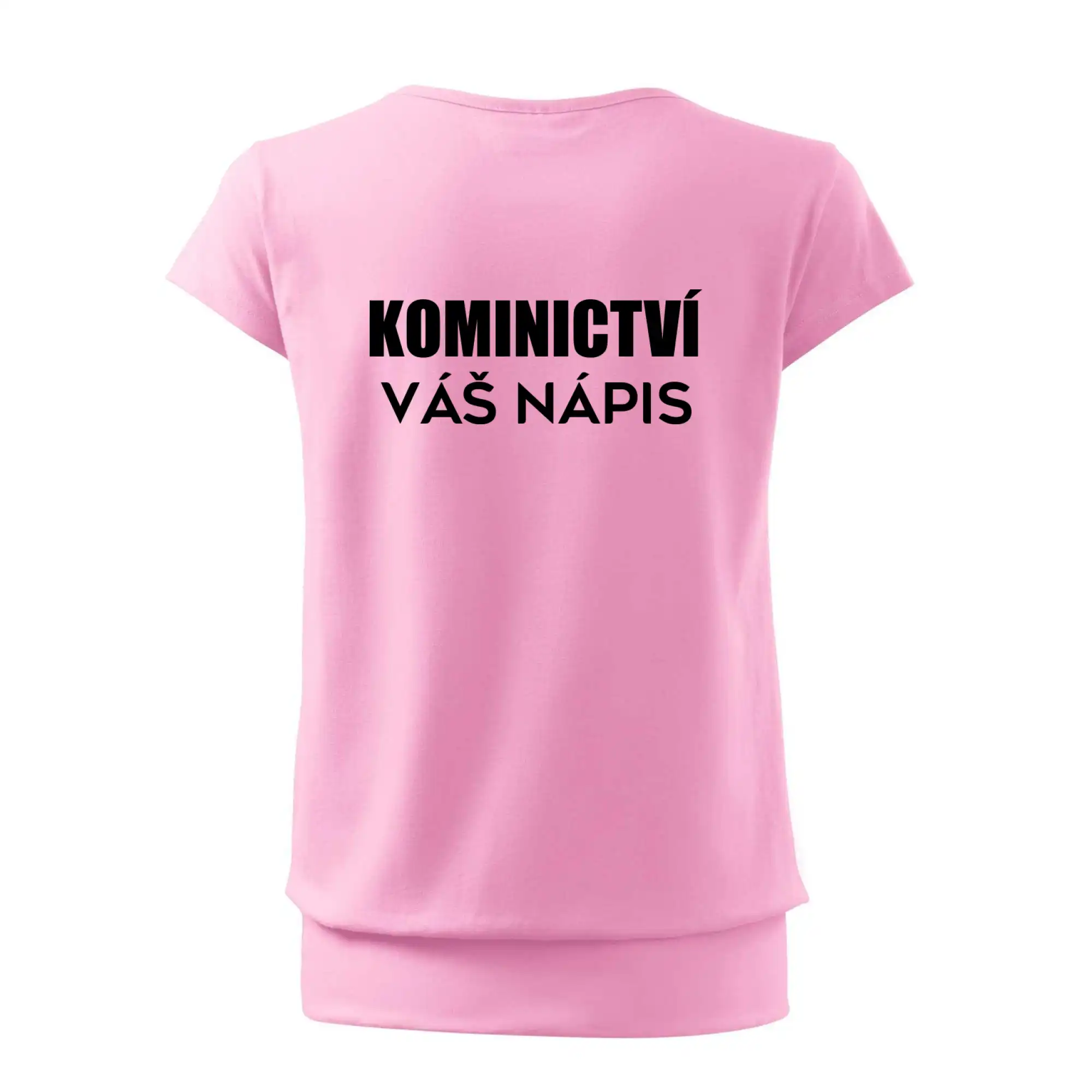 Kominík logo + nápis na zádech