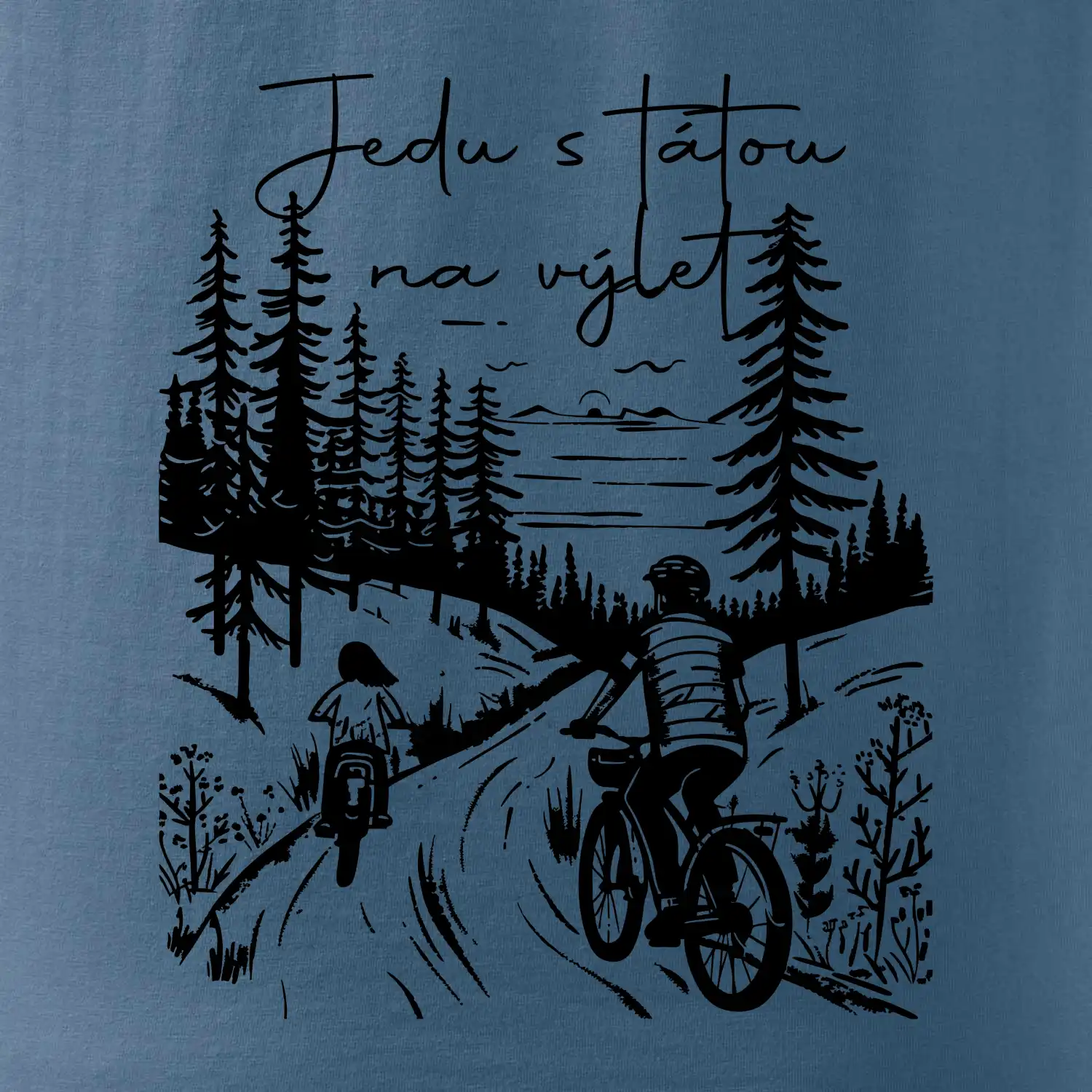 Cyklistika  - Jedu s tátou na výlet - Táta a dcera