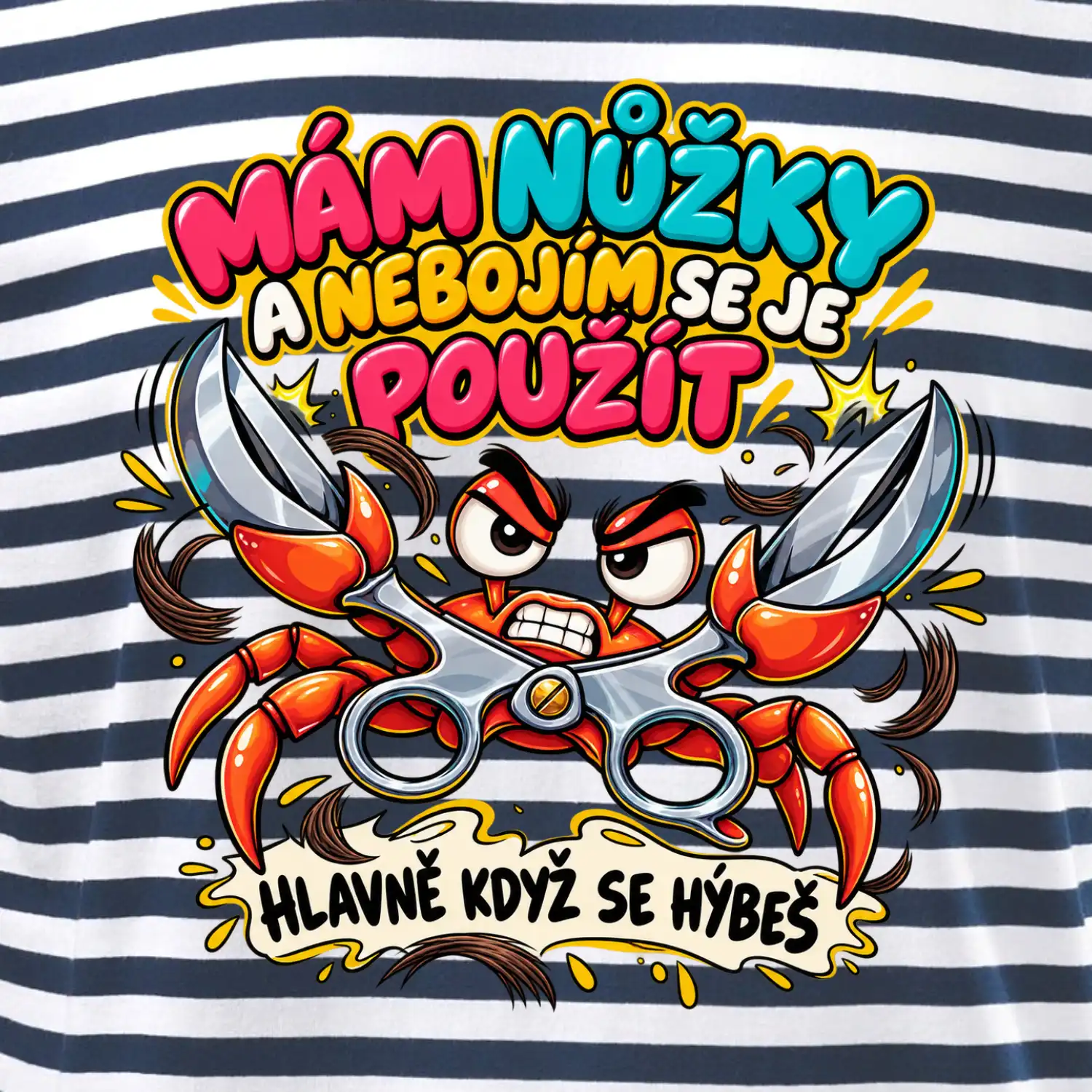 Mám nůžky a nebojím se je použít