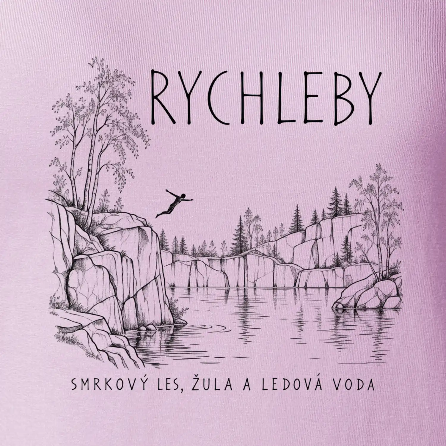 Rychleby smrkový les žula a ledová voda