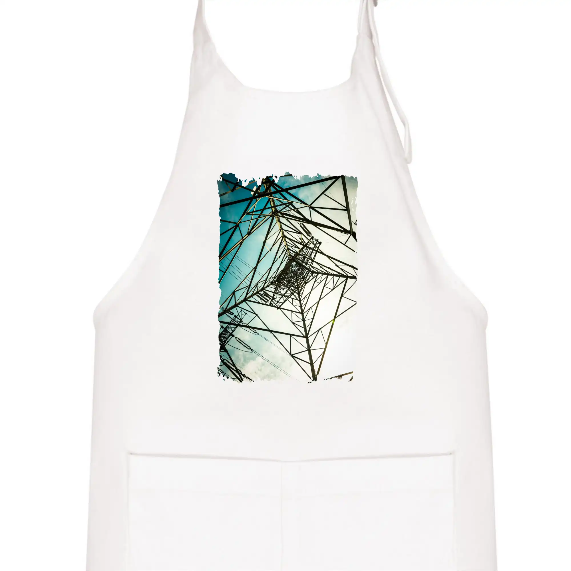 Barevné nebe - stožáry vysokého napětí