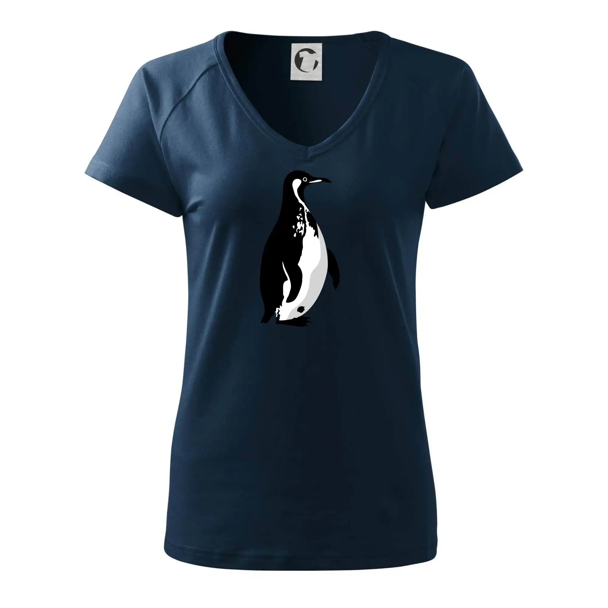 Tučňák černobílý z boku