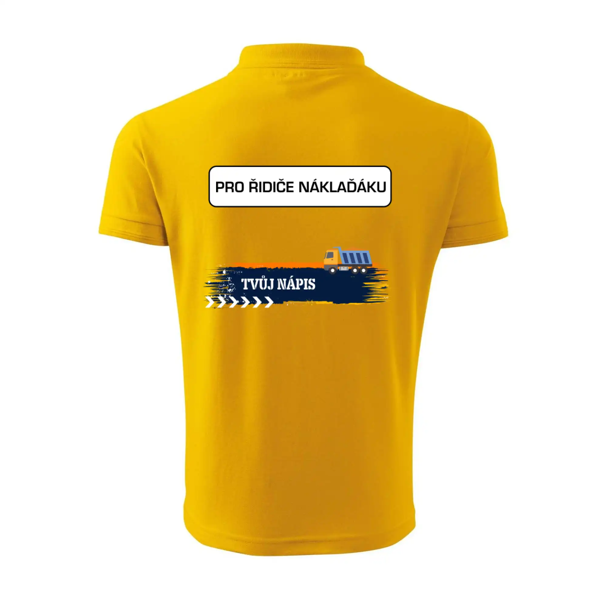 Stavba - vlastní nápis - náklaďák