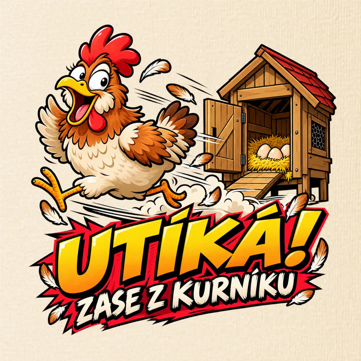 Útěk slepice z kurníku
