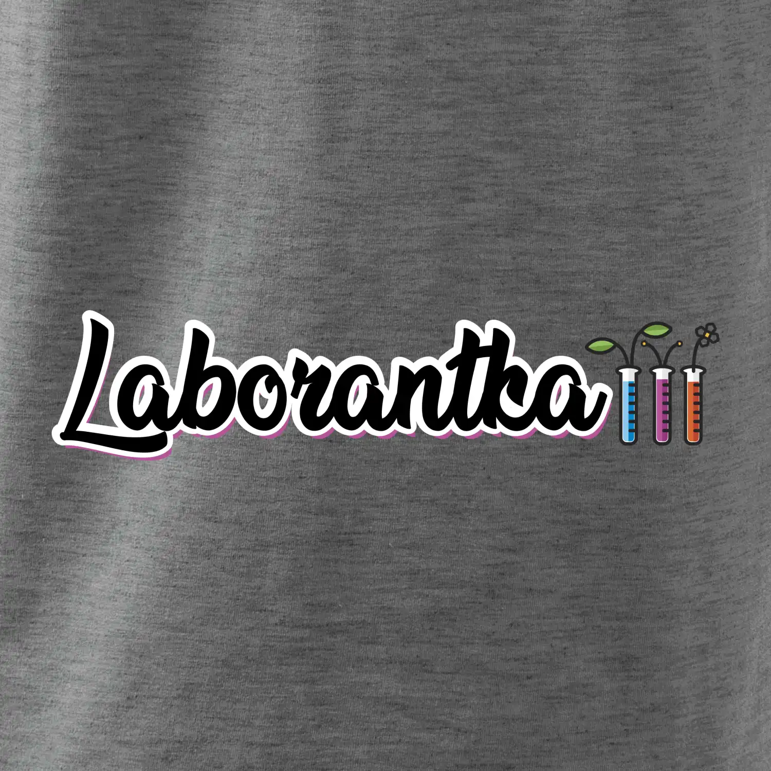 Laborantka a zkumavky