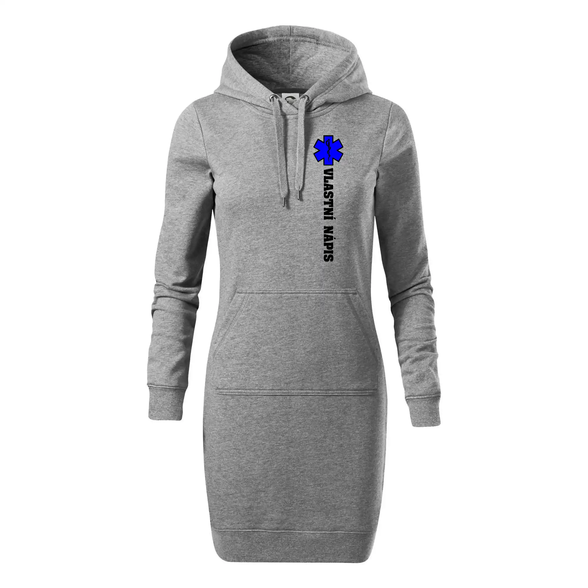 Hvězda života - vlastní nápis vpředu a vzadu