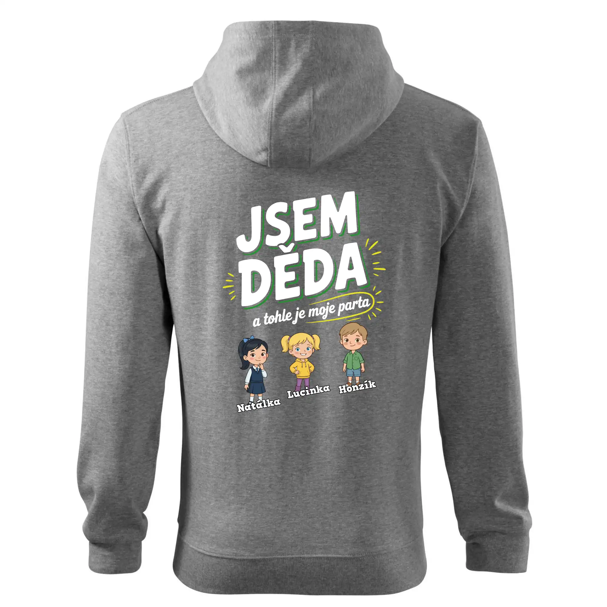 Děda a jeho parta (obrázky a jména vnuků)