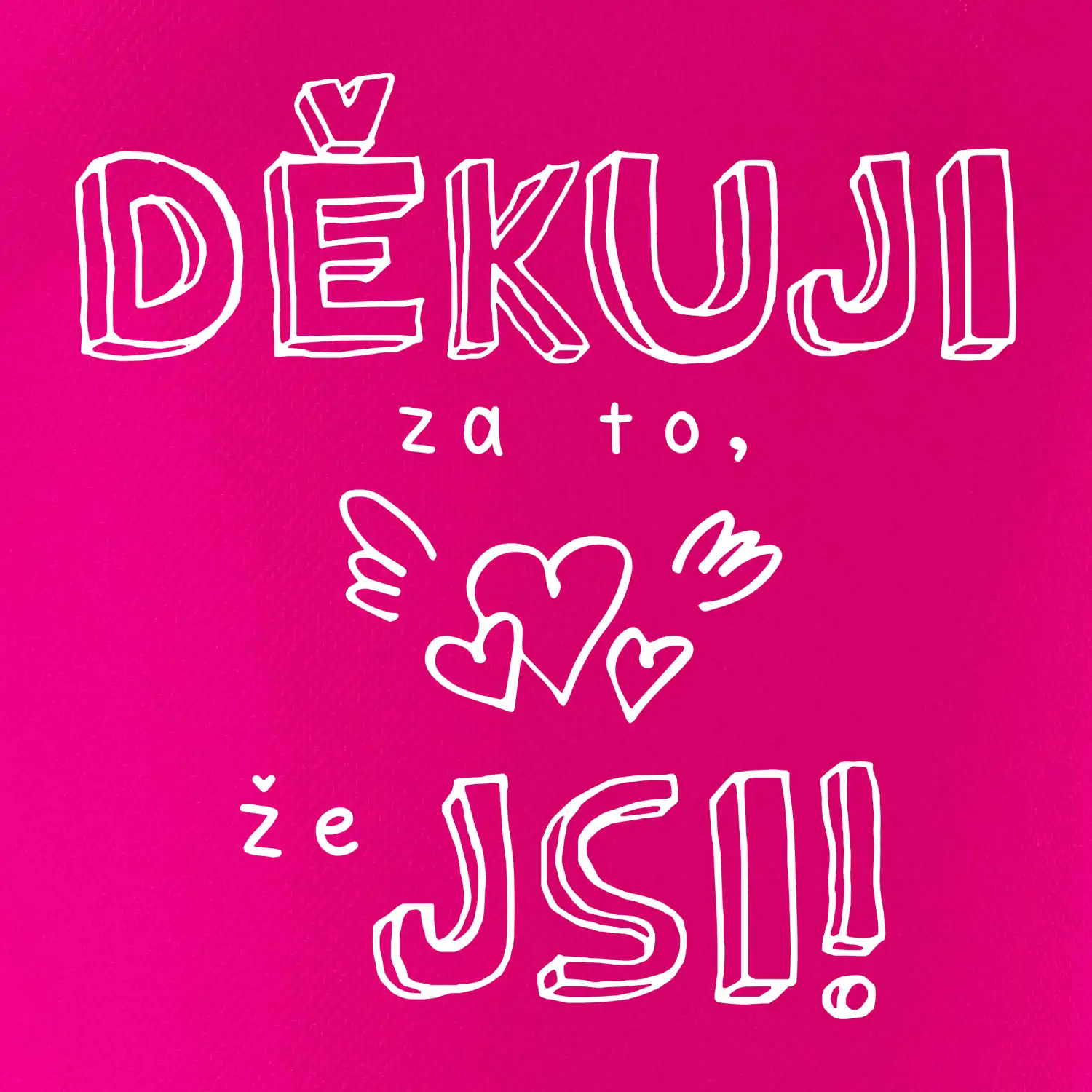 Děkuji za to, že jsi