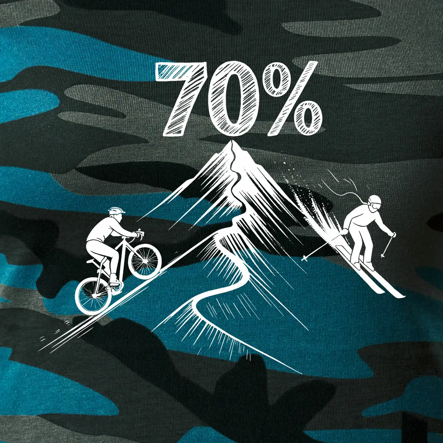 Narozeniny cyklista a lyžař 70