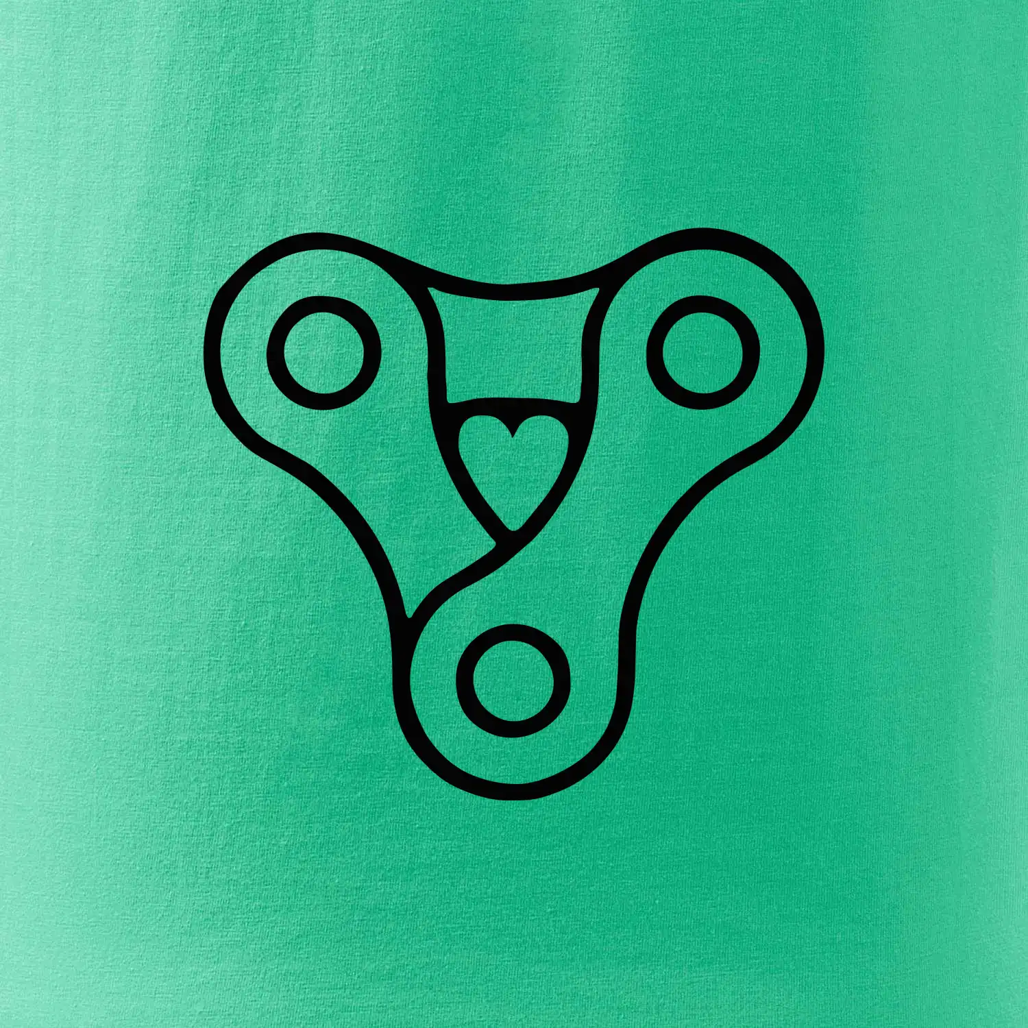 Cyklo srdce řetěz trojúhelník