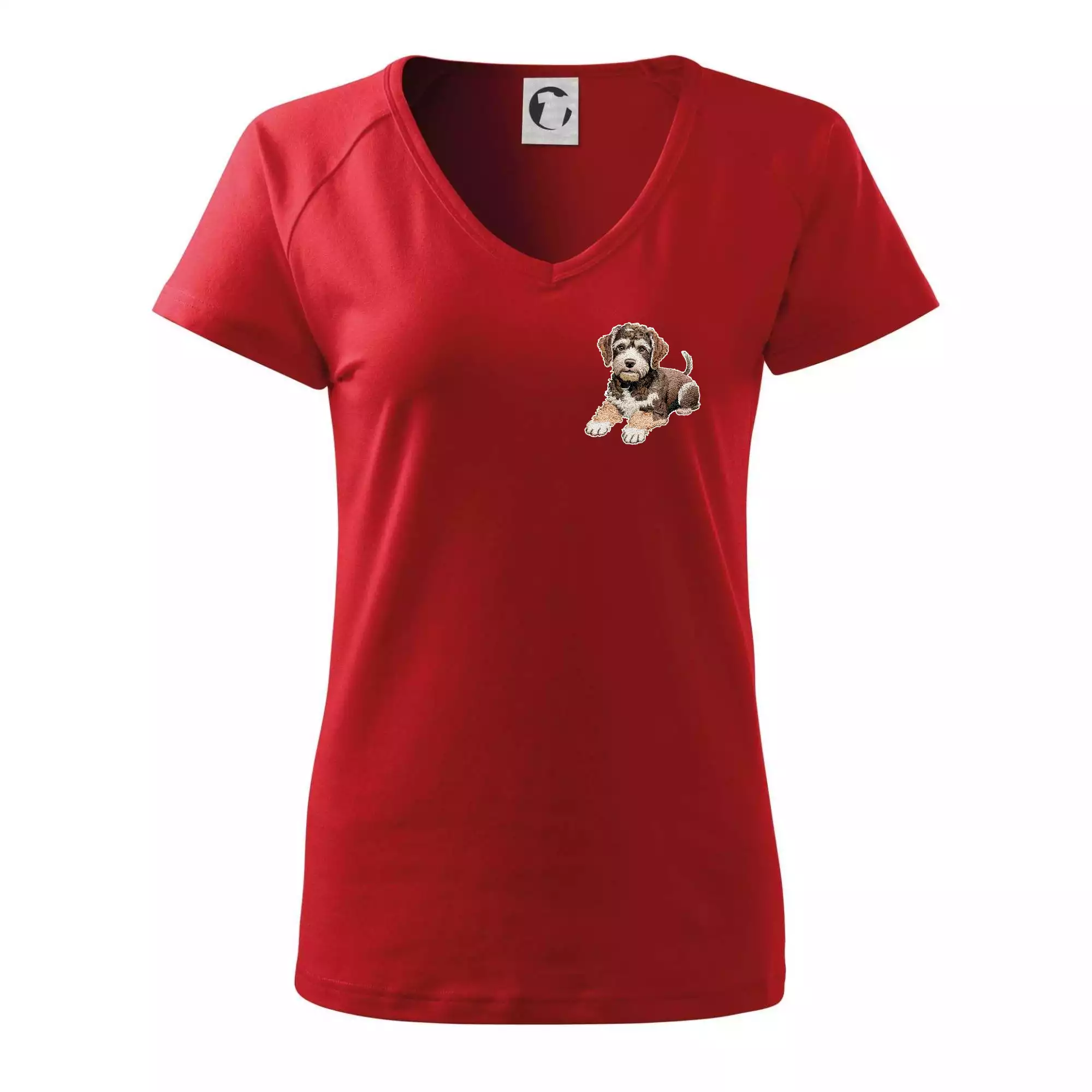 Lagotto romagnolo ležicí vyšívaný na prsu