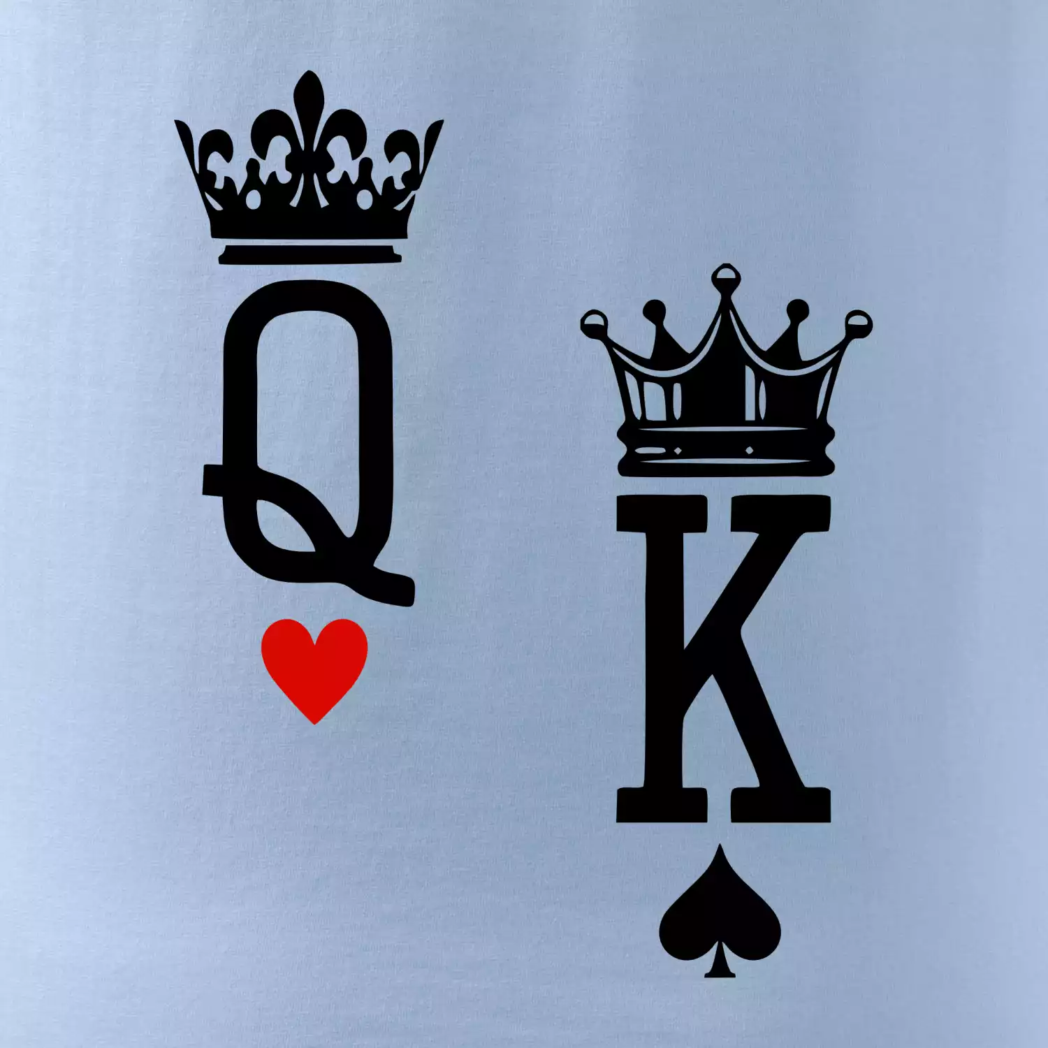 King & Queen logo na prso