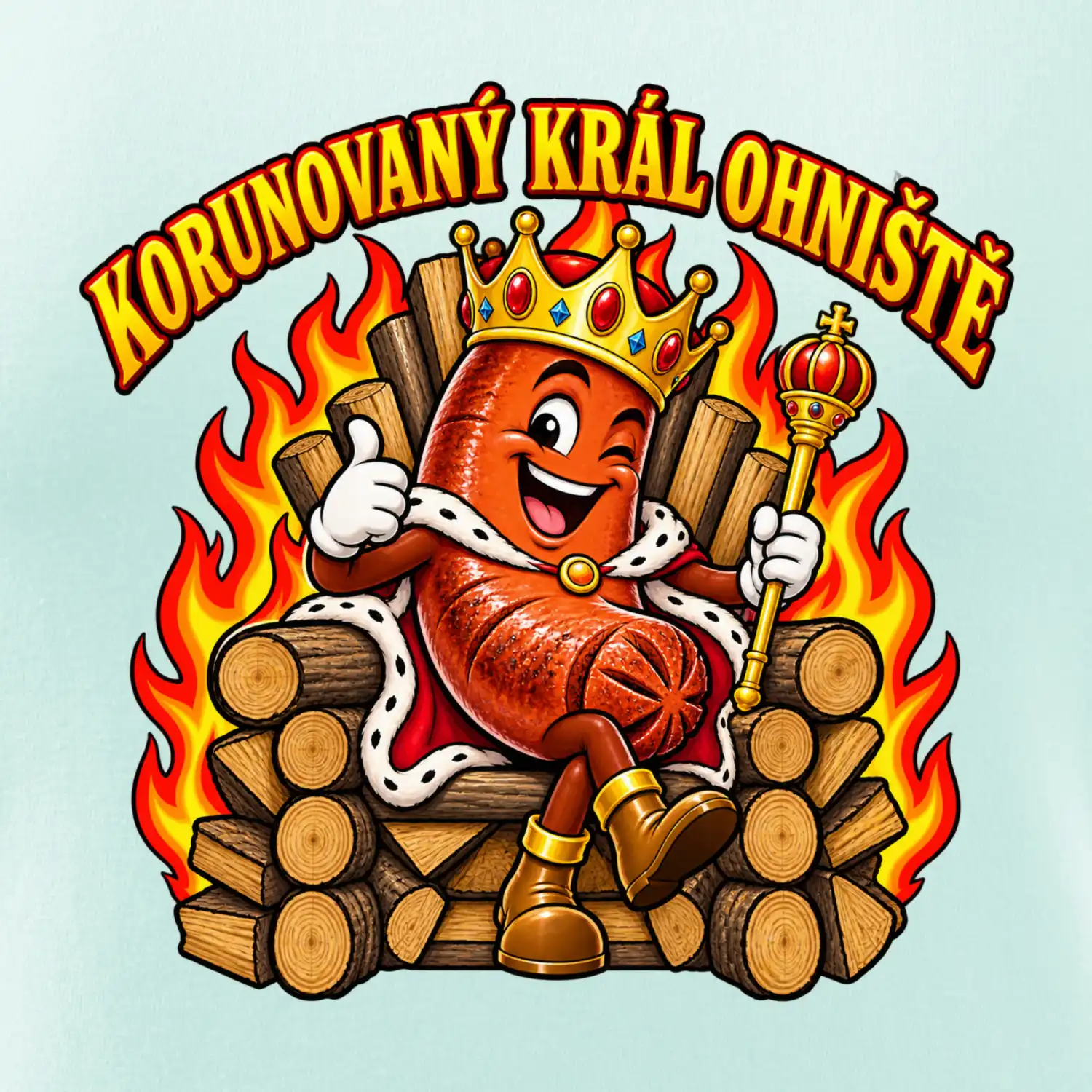 Korunovaný král ohniště