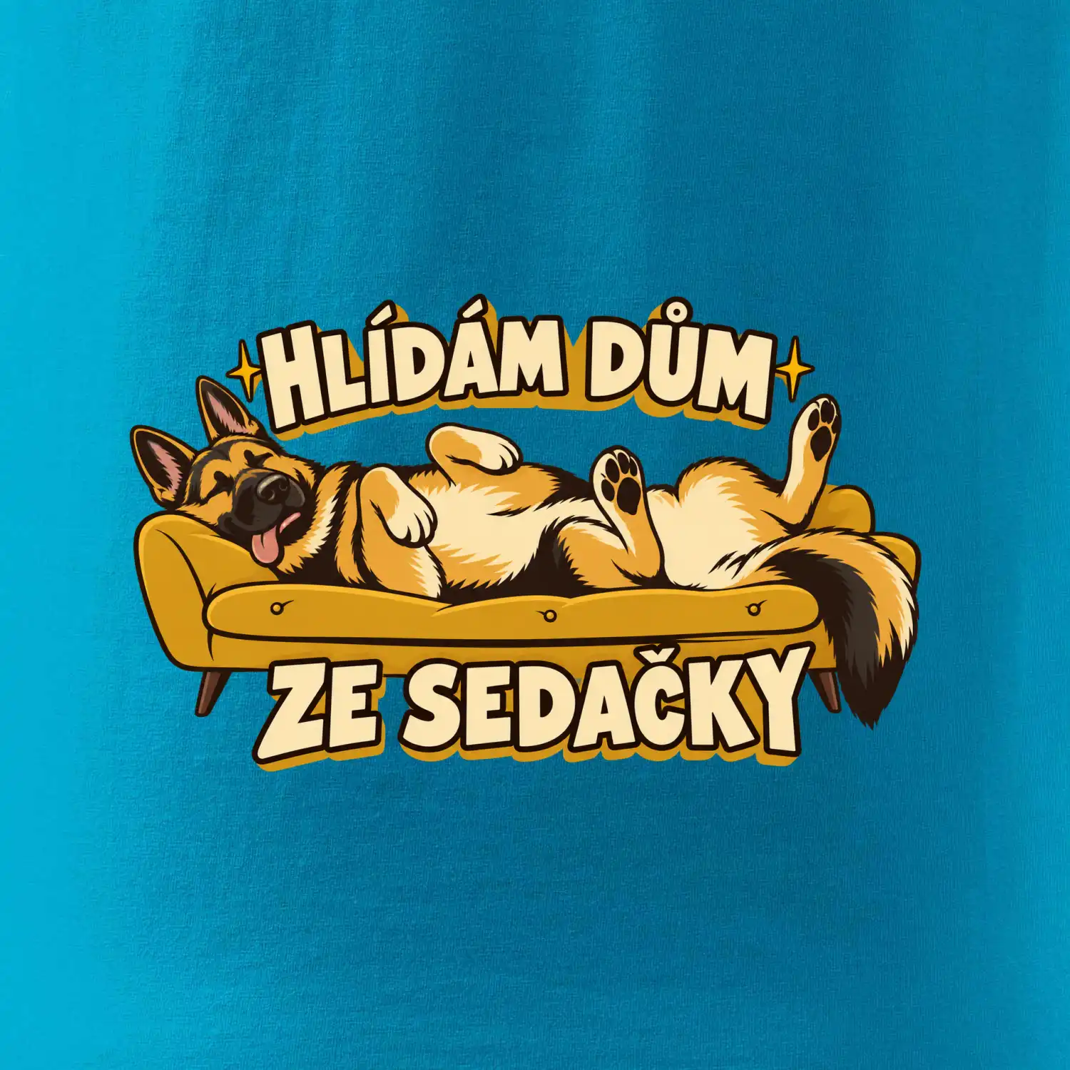 Hlídám dům ze sedačky - vlčák