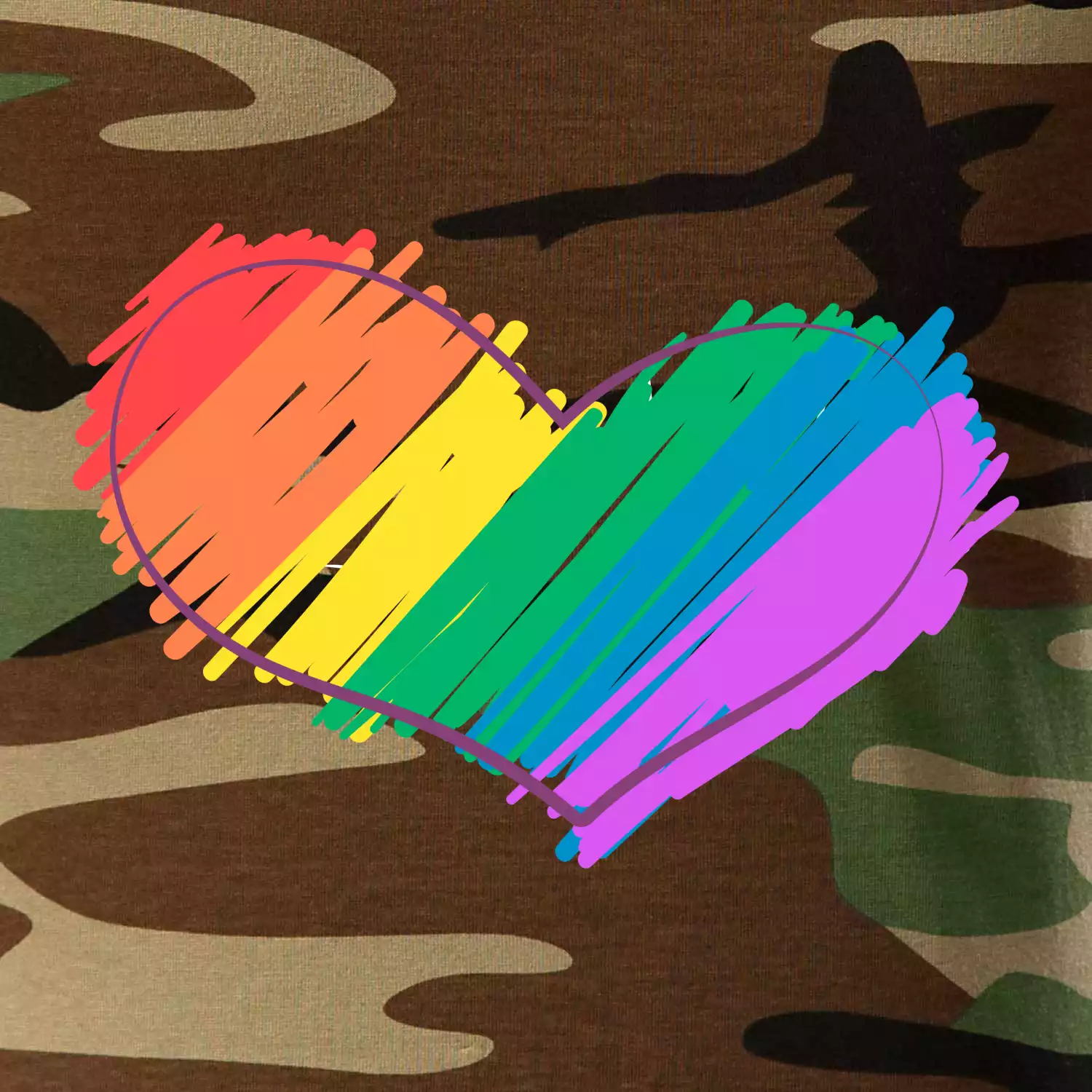 Srdce čmárané