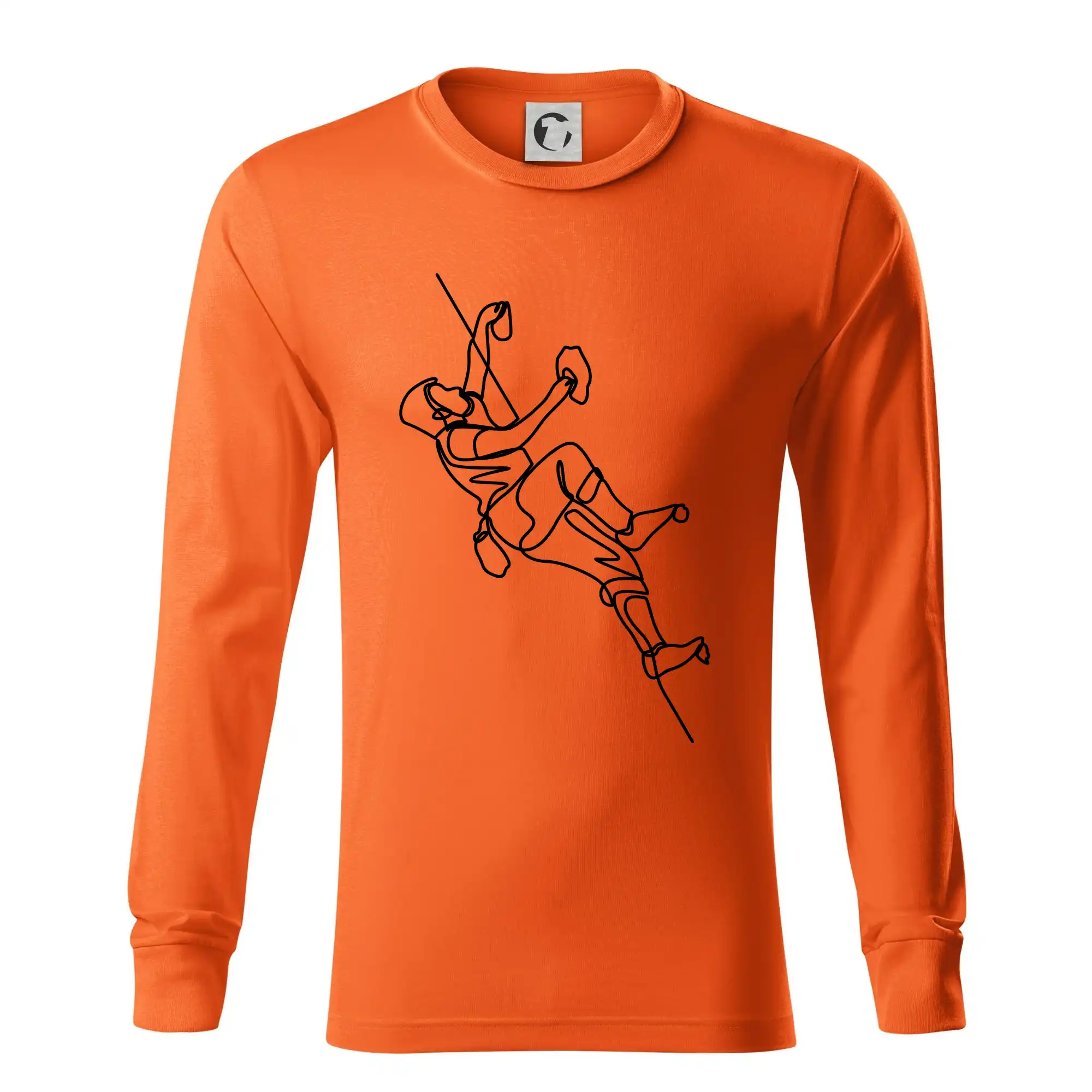 Lezecká stěna jedním tahem