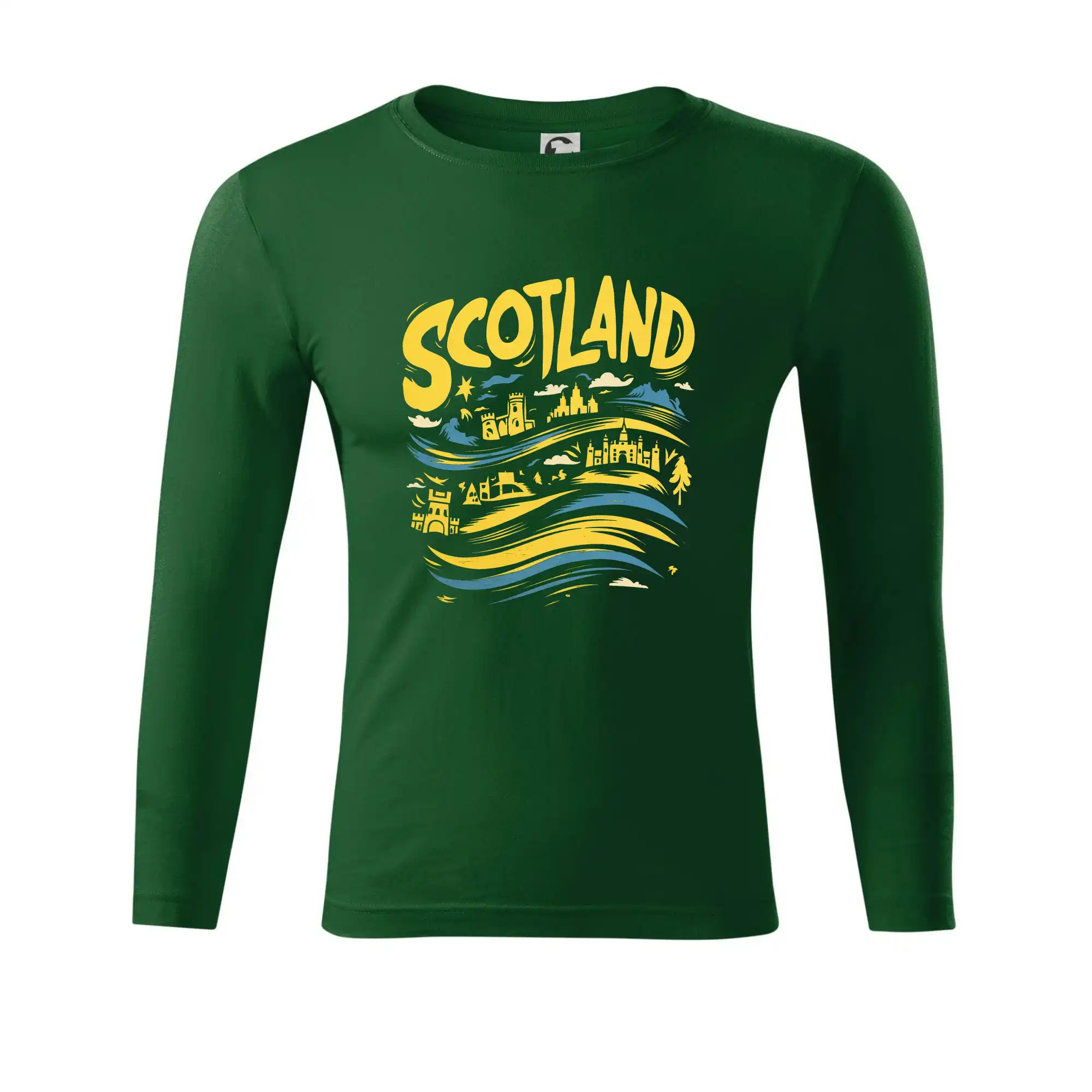 Scotland kreslené vlny