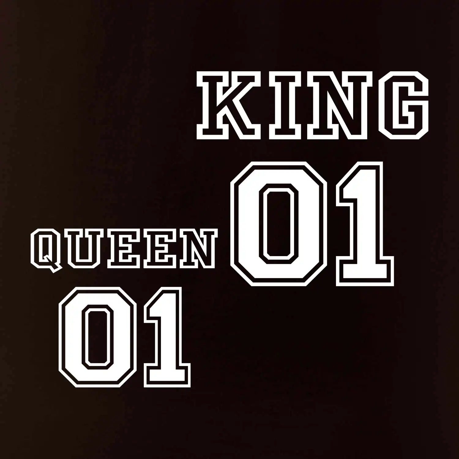 King - Queen - 01 dres (černobílá)