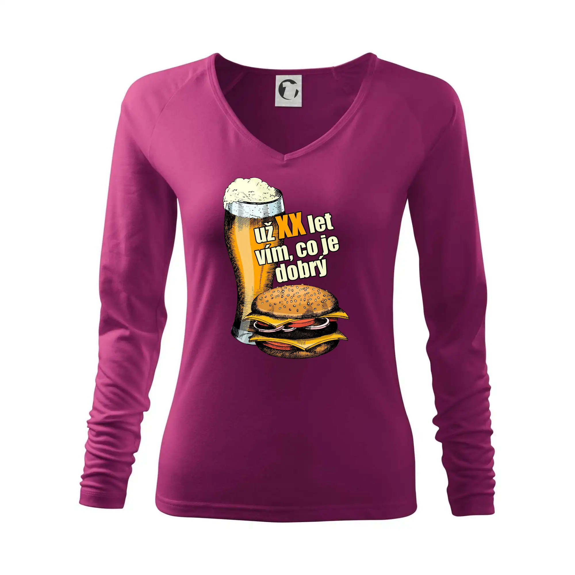 Pivo a burger vím co je dobrý