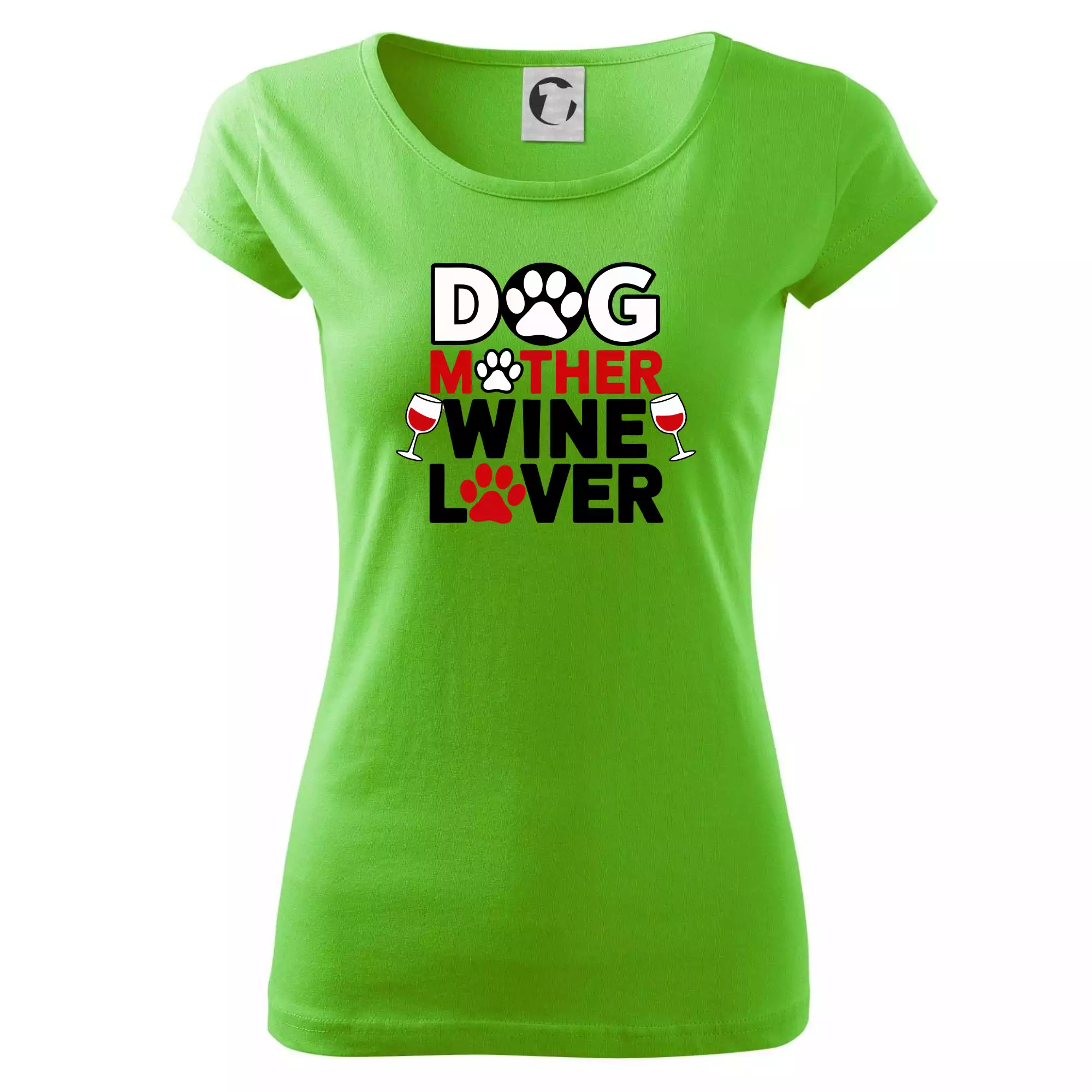 Dog mother wine lover