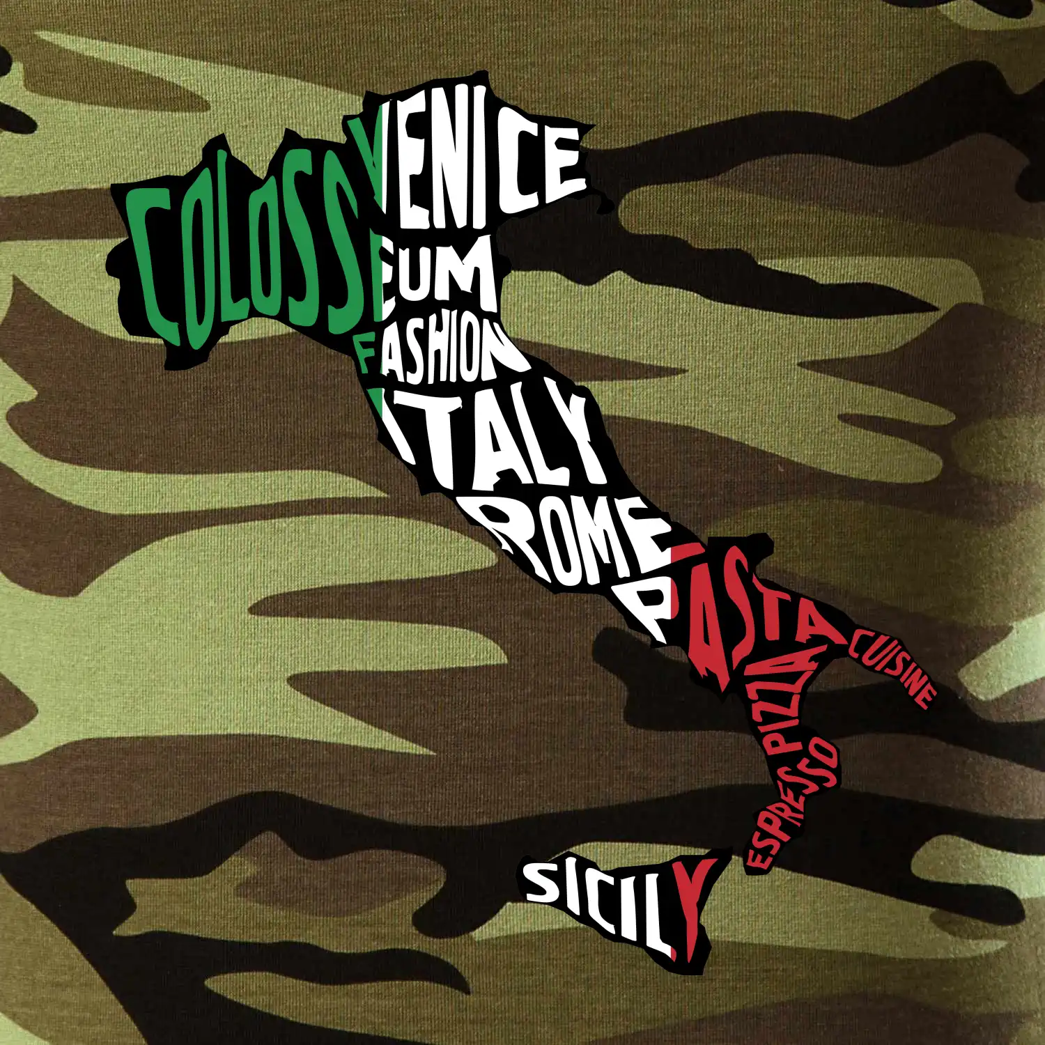 Mapy - názvy měst - Italie