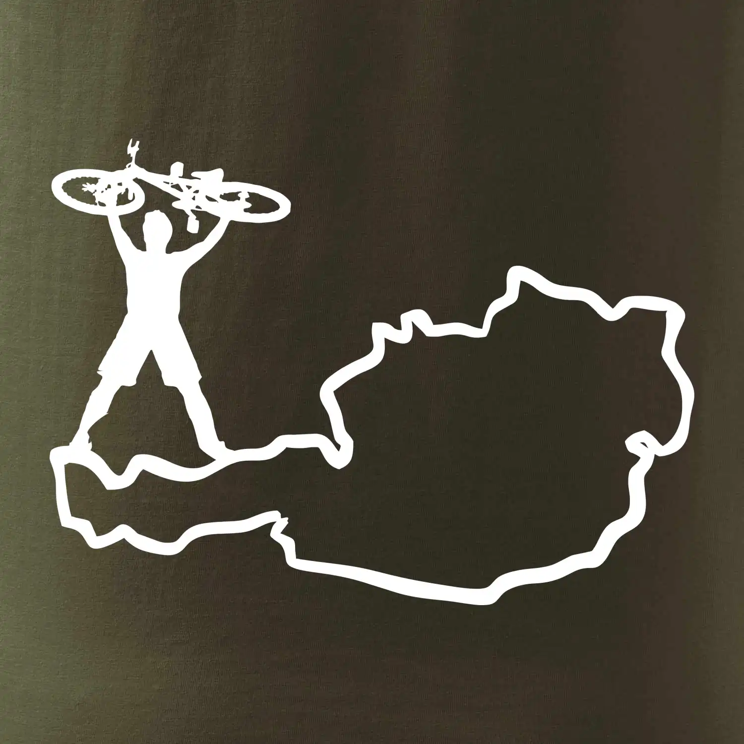 Cyklista - Mapa Rakouska