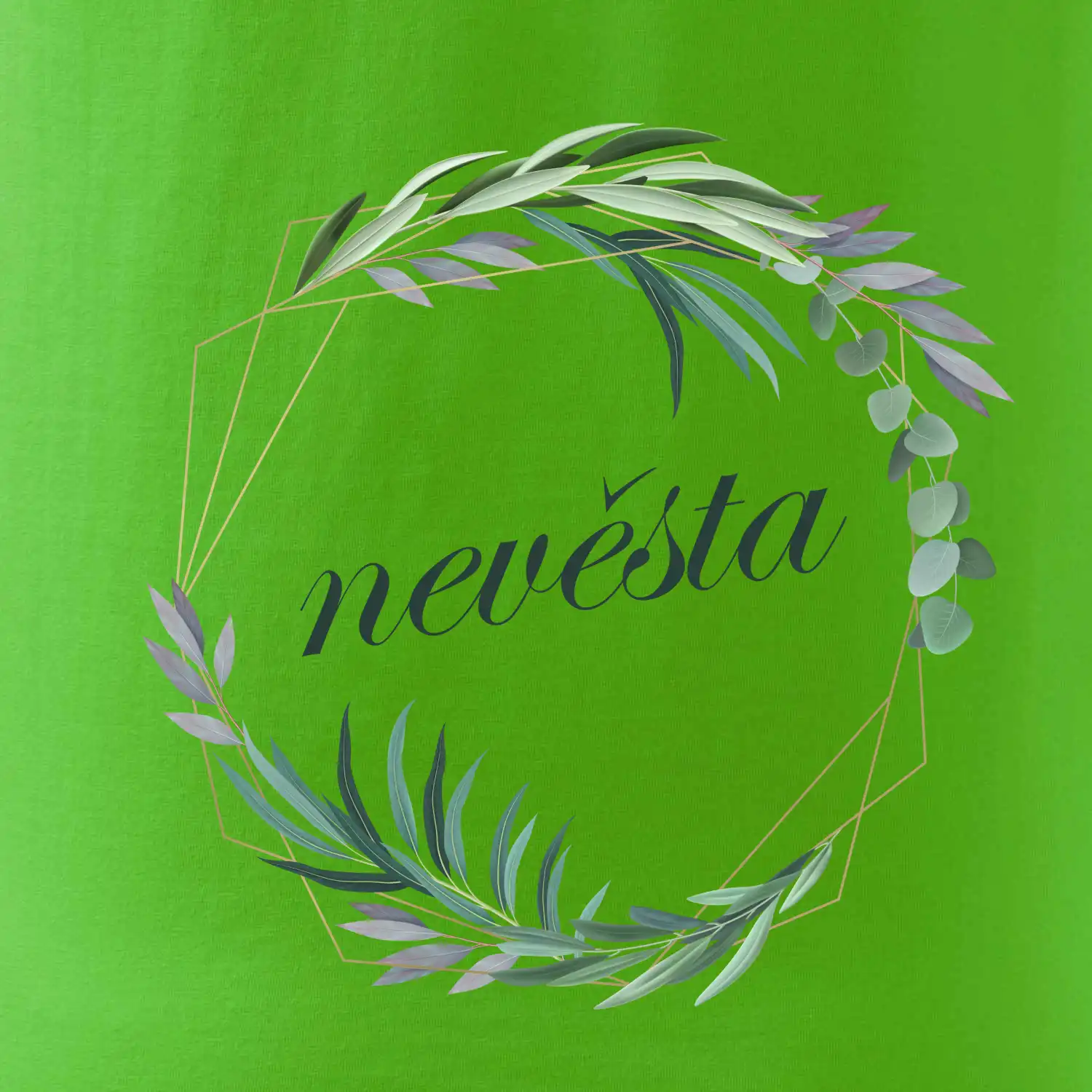 Nevěsta květinový kruh zelený
