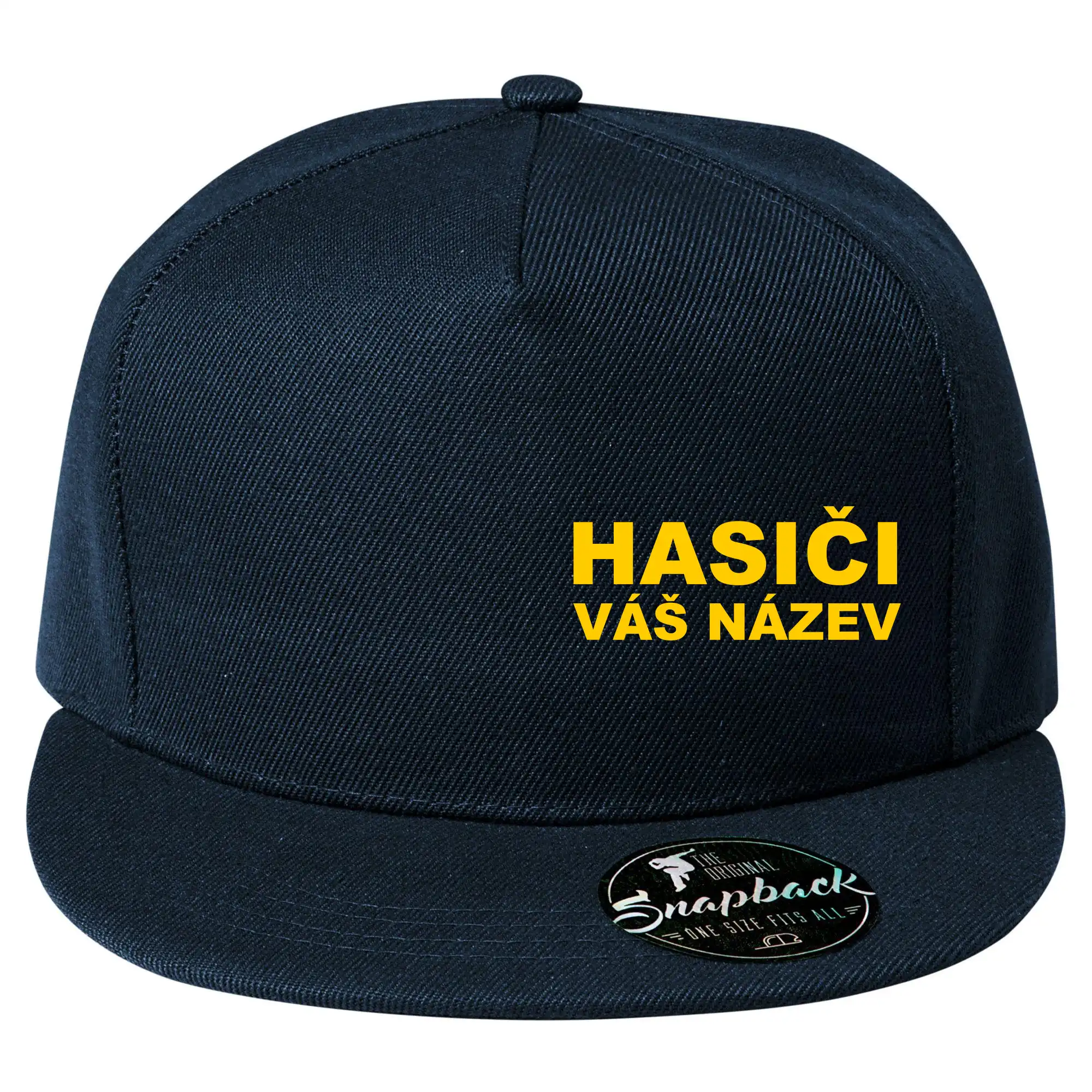 Hasiči - žlutý nápis - váš název sboru
