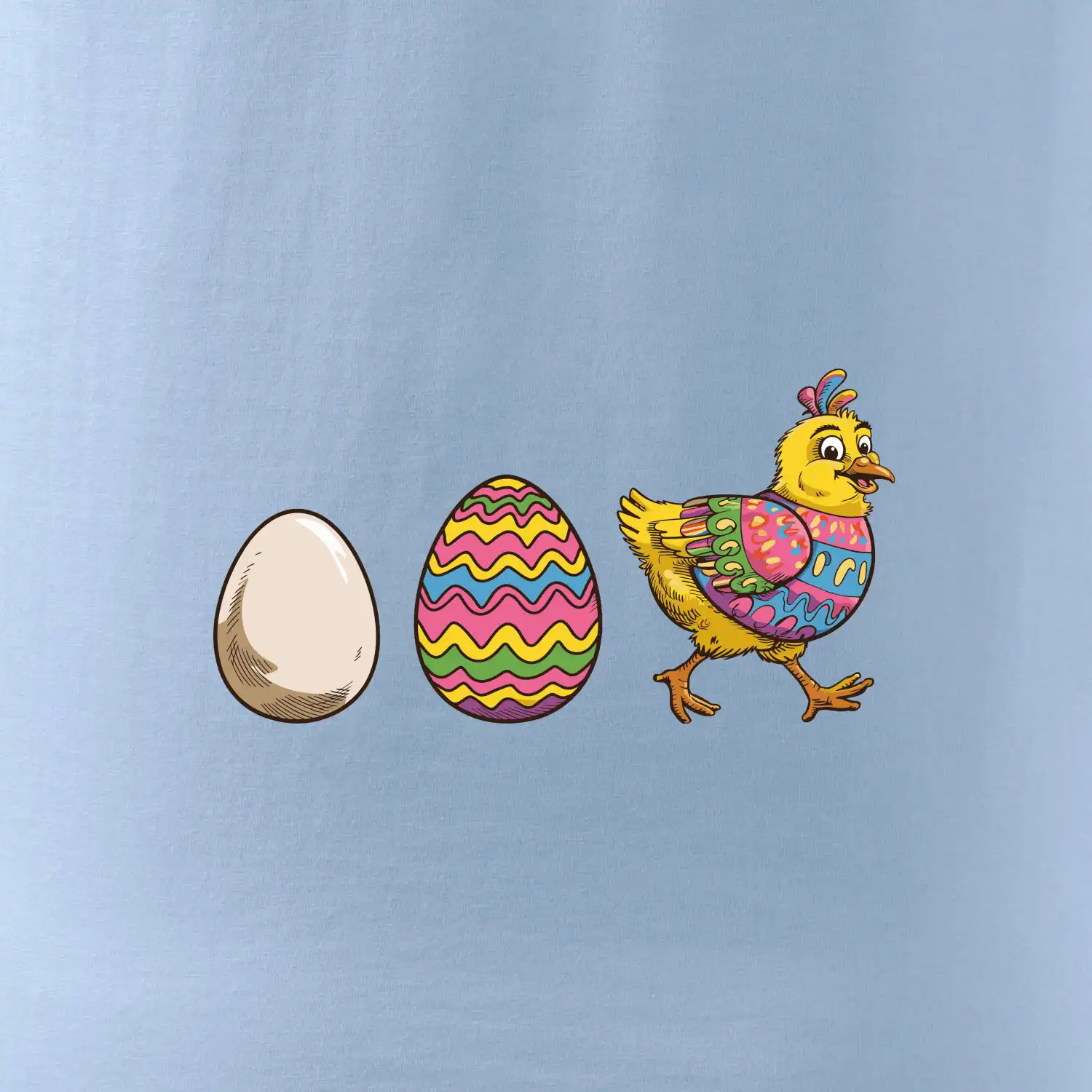 Evoluce vajíčka - velikonoce - slepice