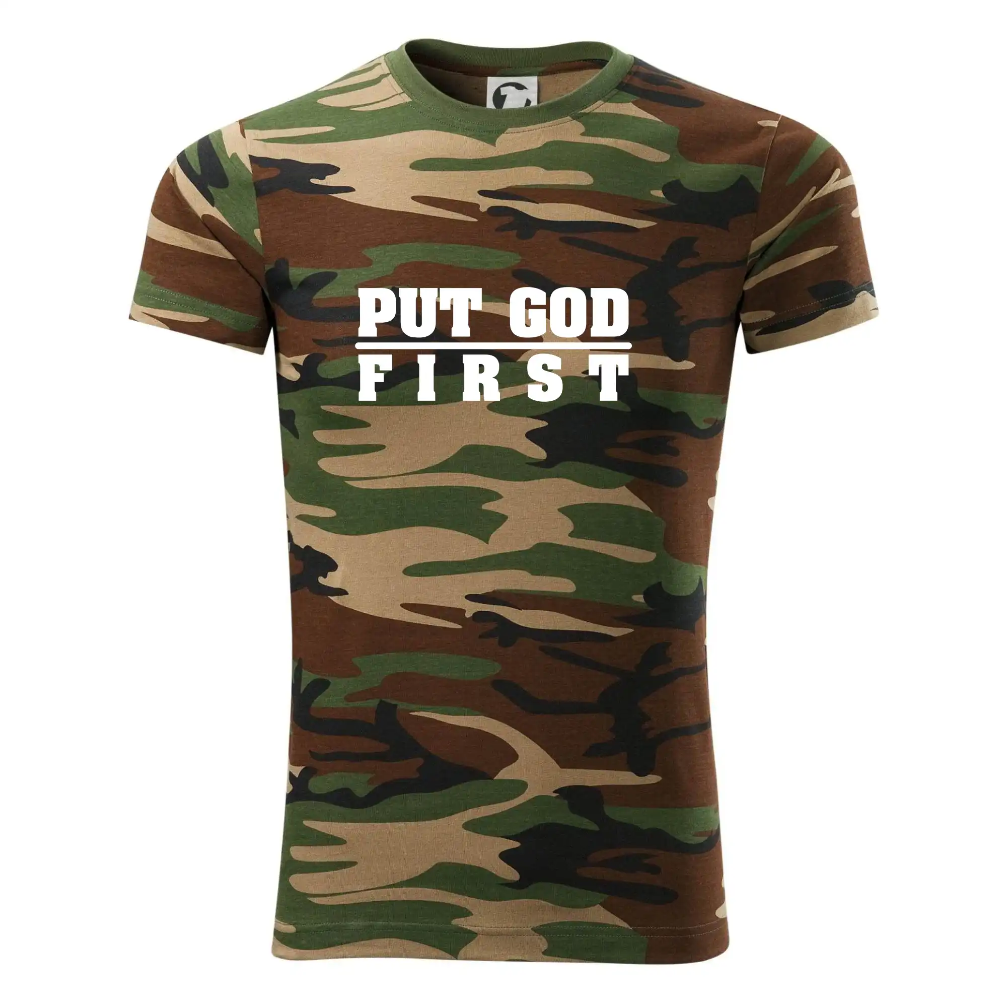 Put God first tlustý nápis