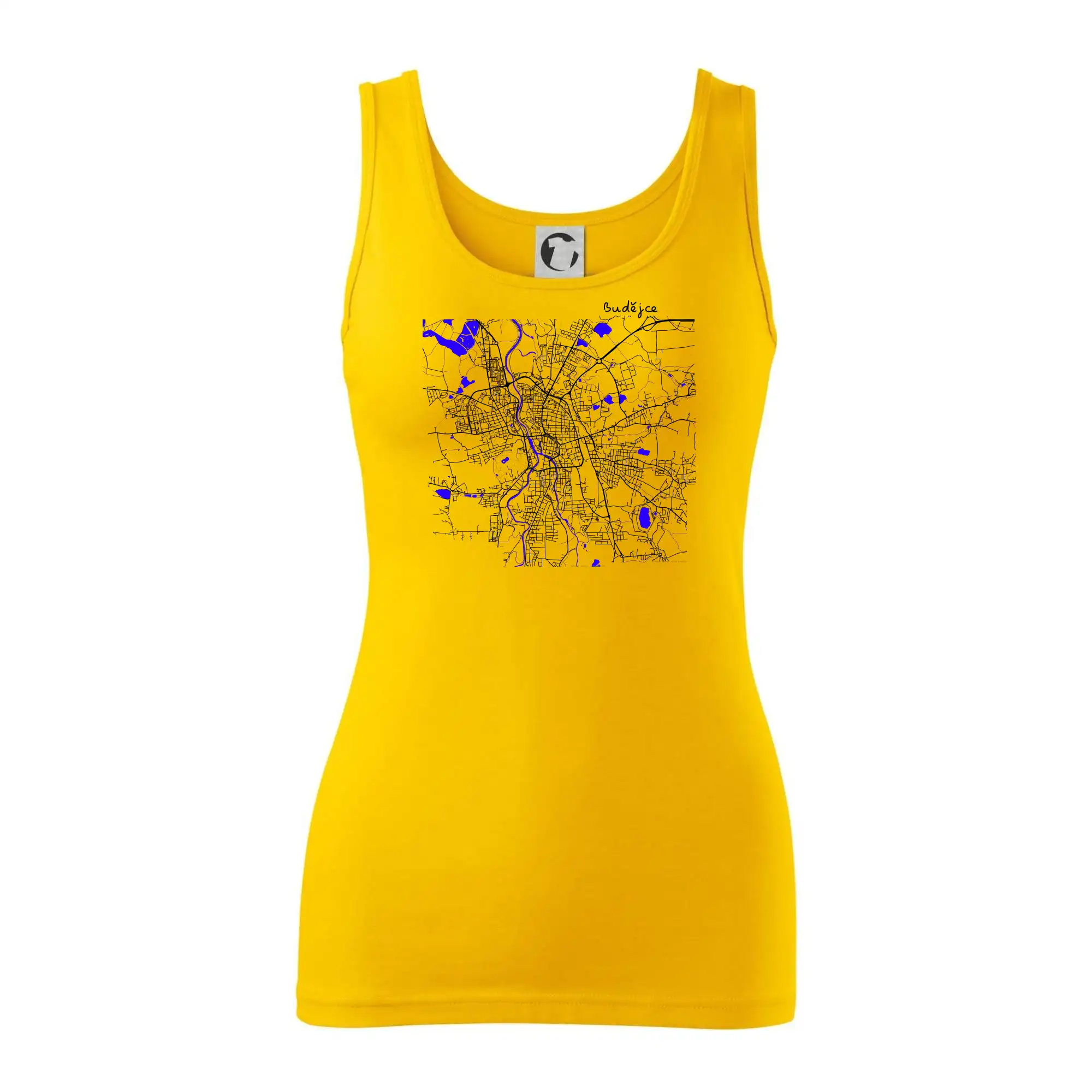 Budějce  - Mapa s vodními toky