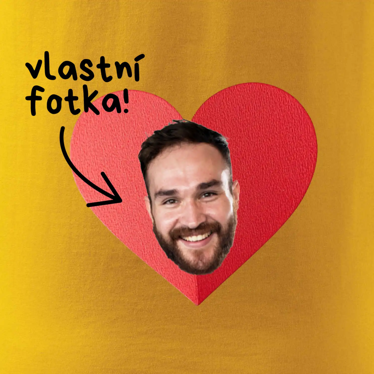 Vlastní fotka v srdci