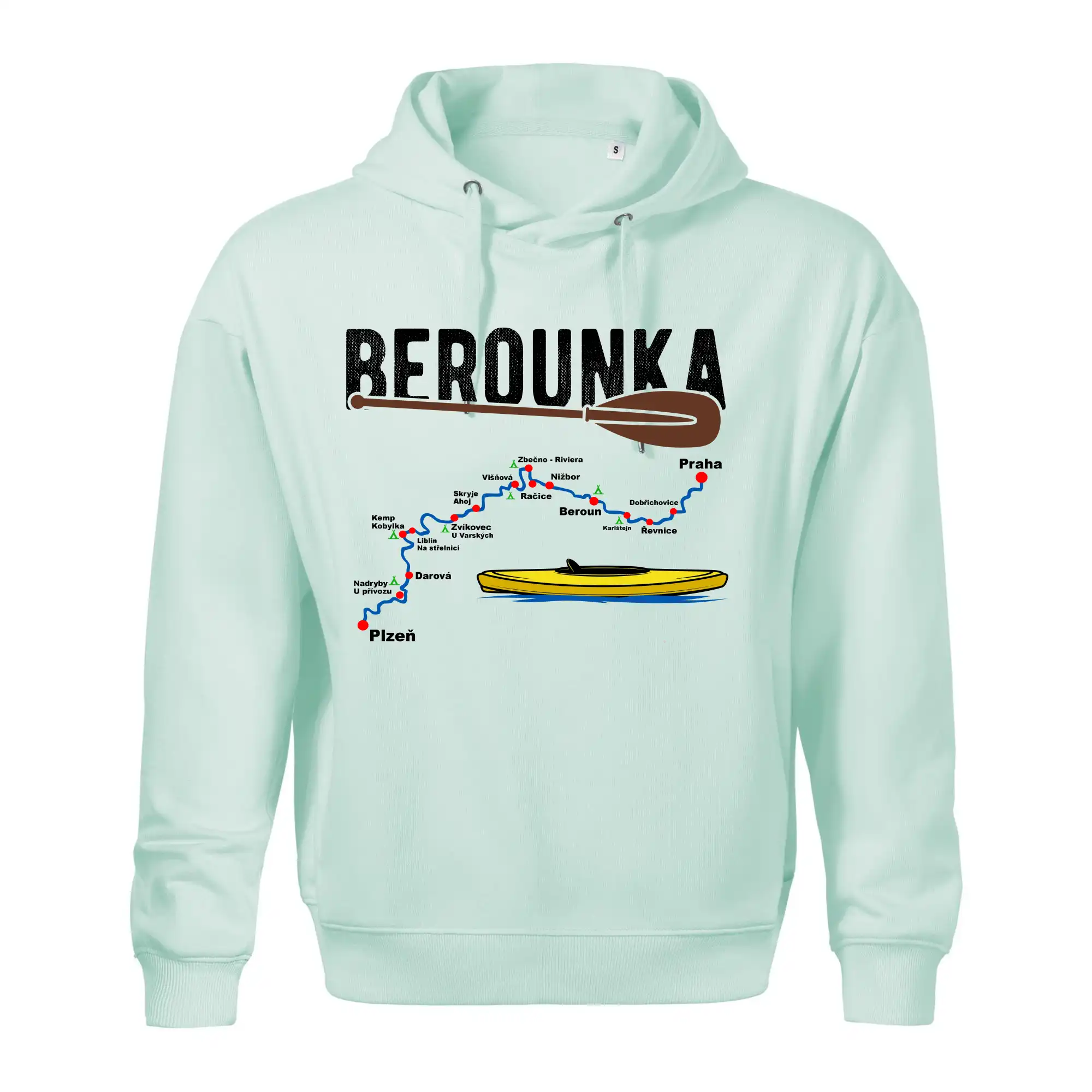 Mapa řeky Berounky