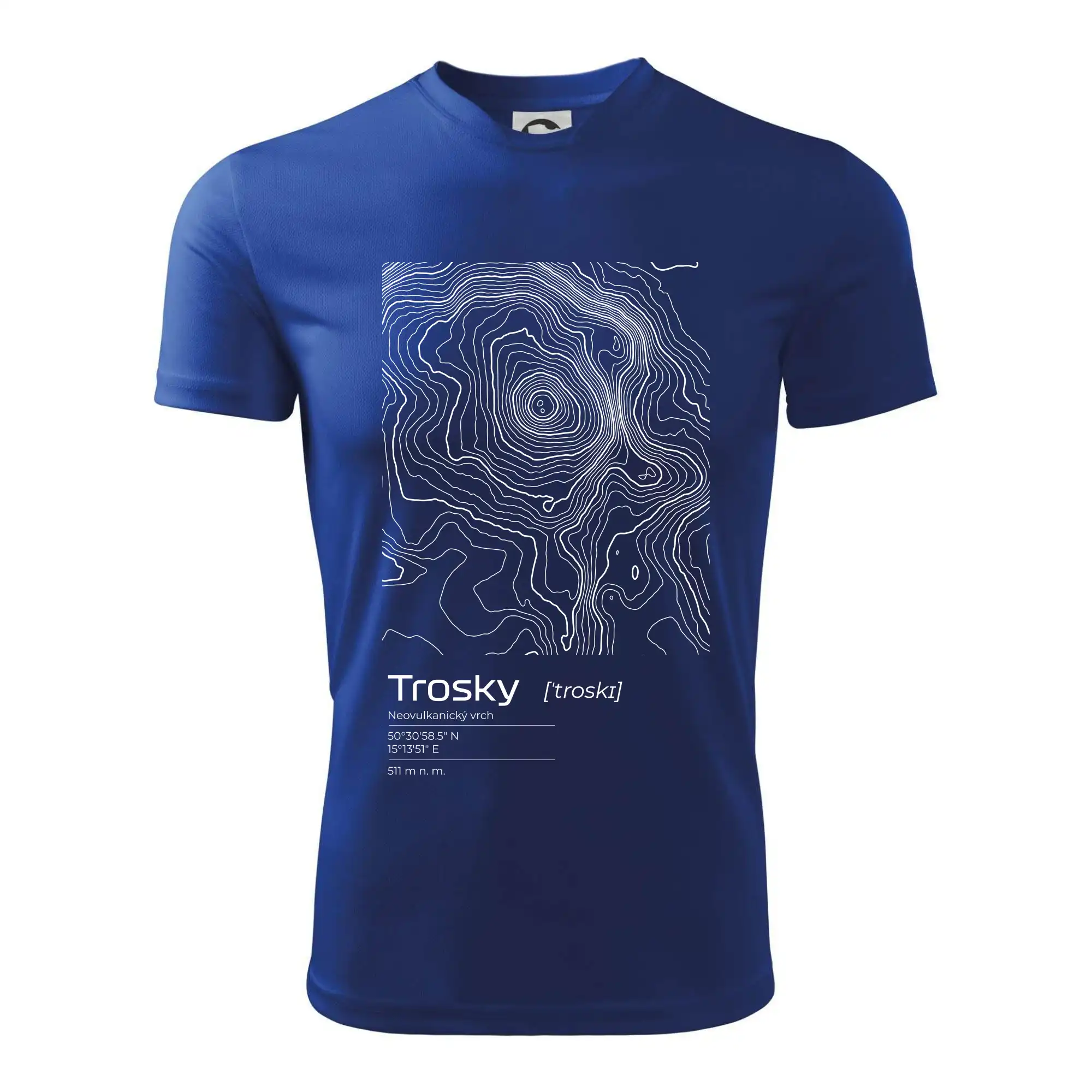 Trosky - vrstevnice v obdélníku