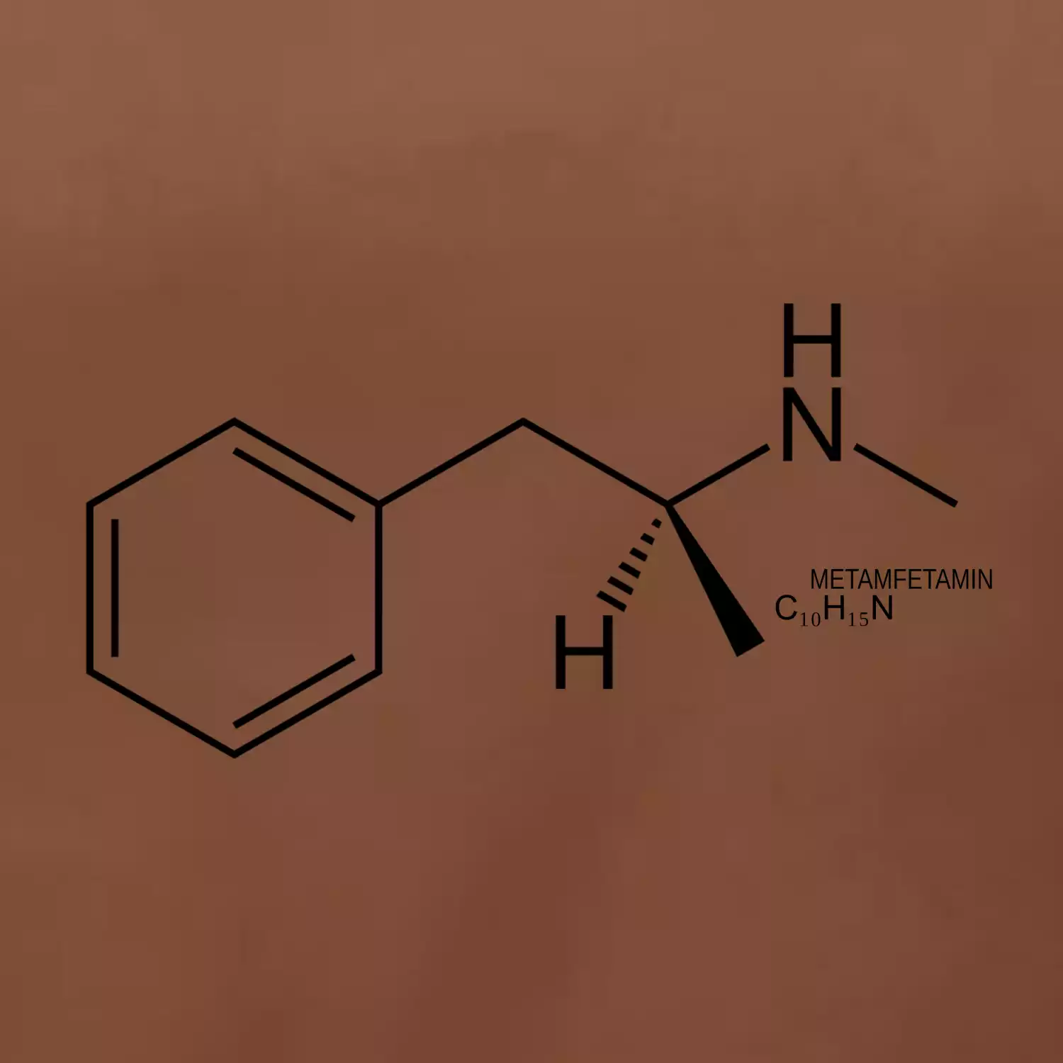 Molekulární struktura pervitin