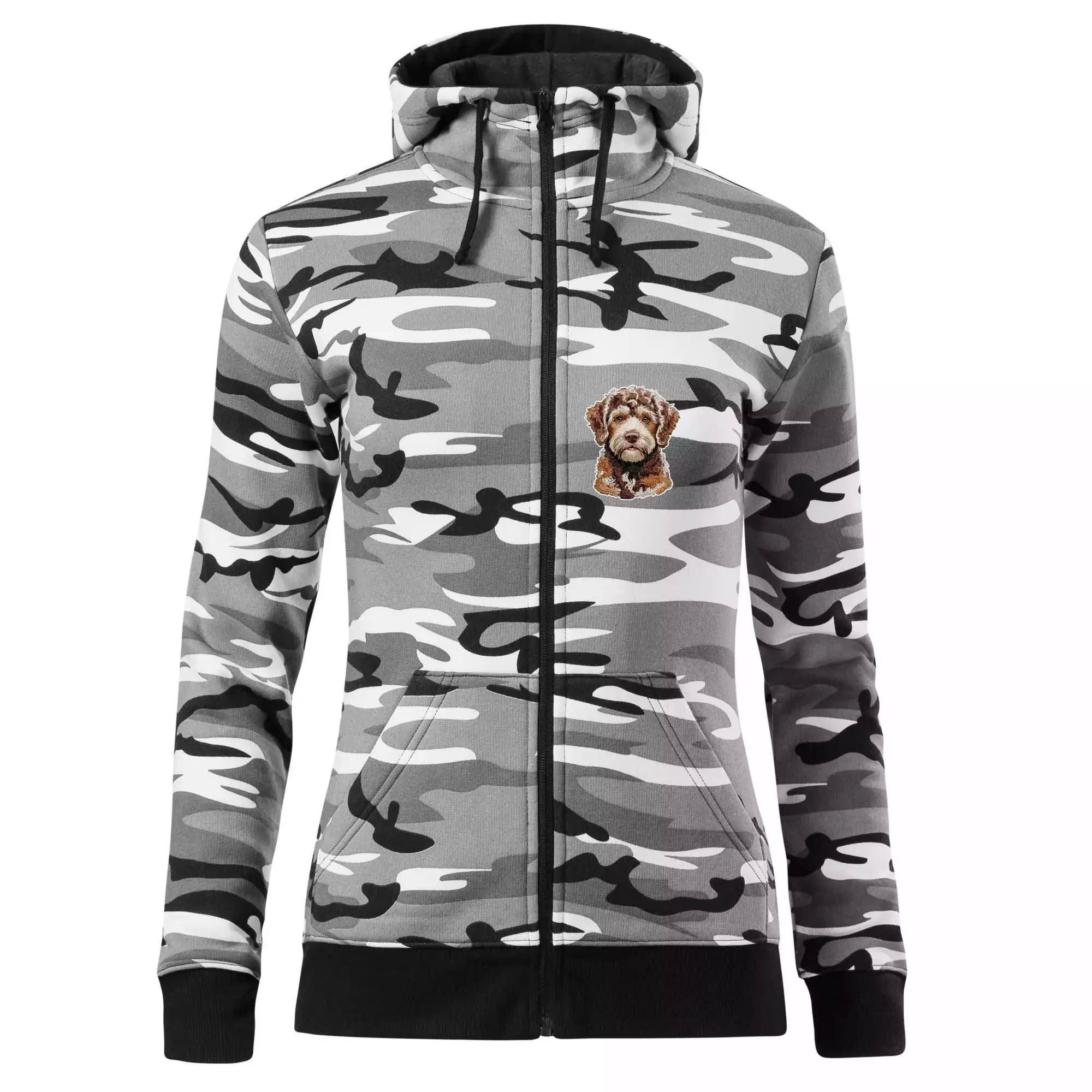 Lagotto romagnolo vyšívaná hlava na prsu