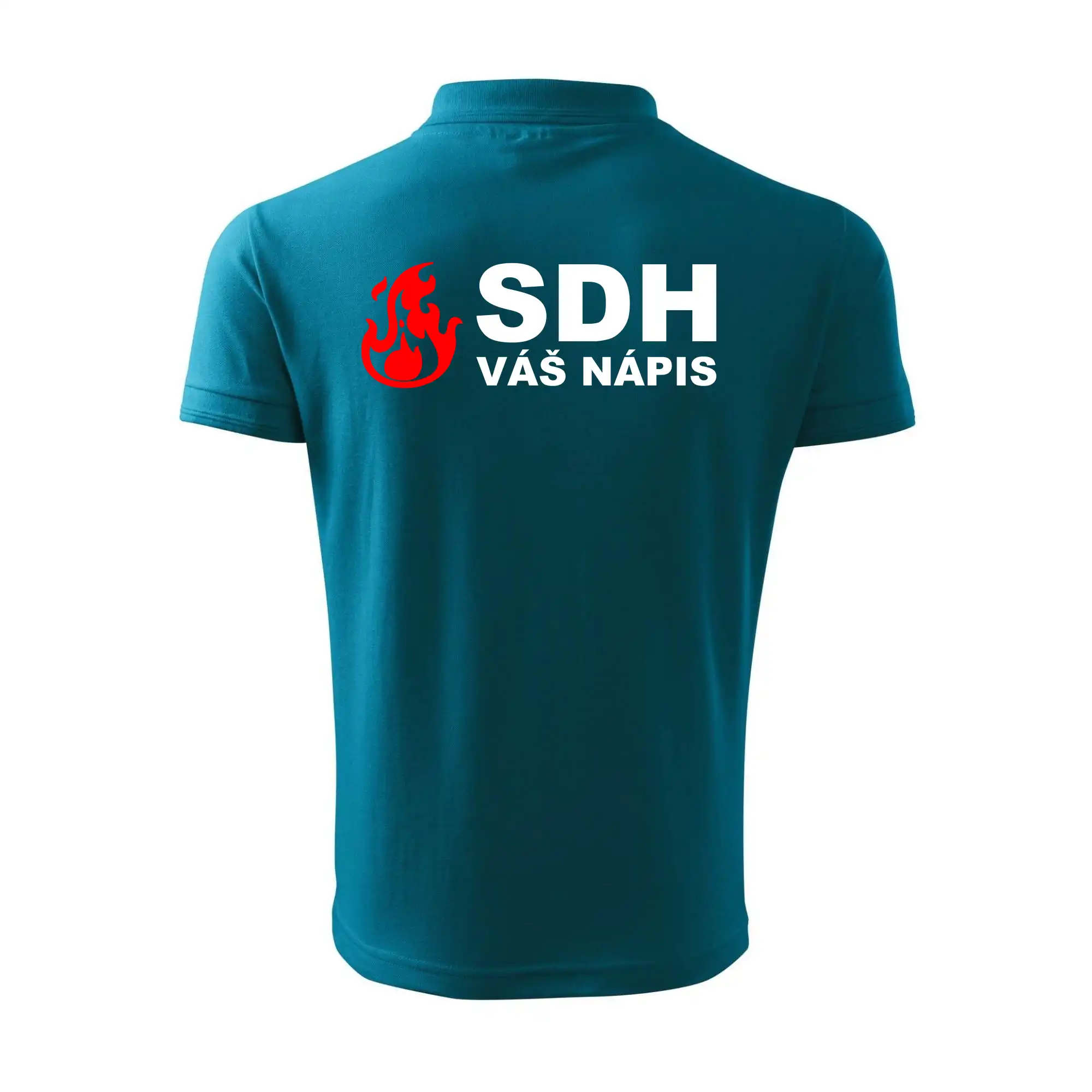 SDH nápis (oheň, název sboru - vlastní nápis)