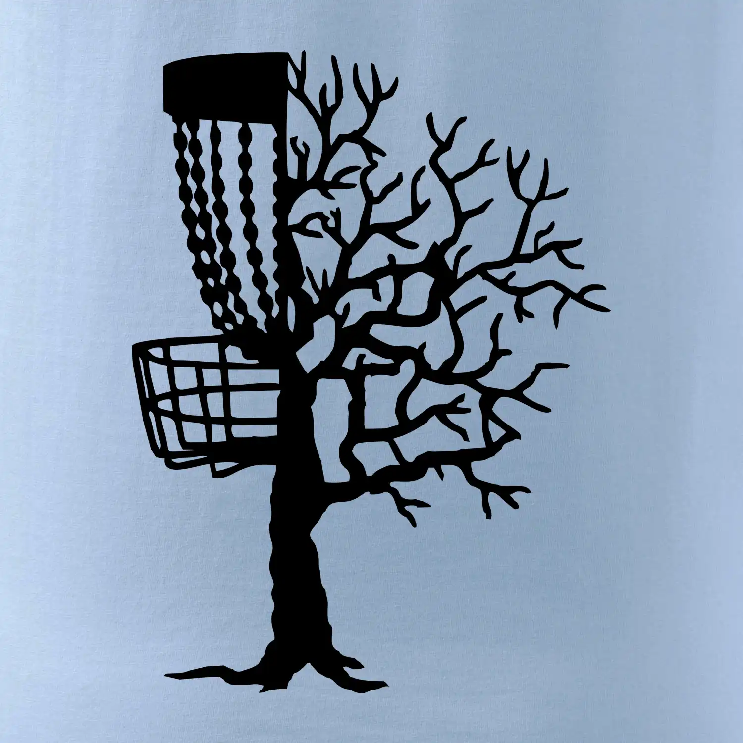 Disc golf pozor strom