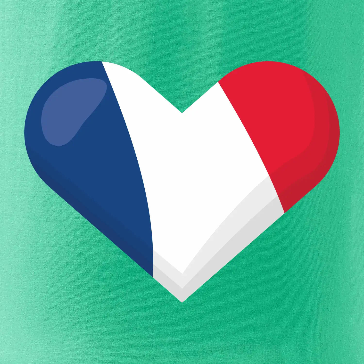 Francouzská vlajka srdce