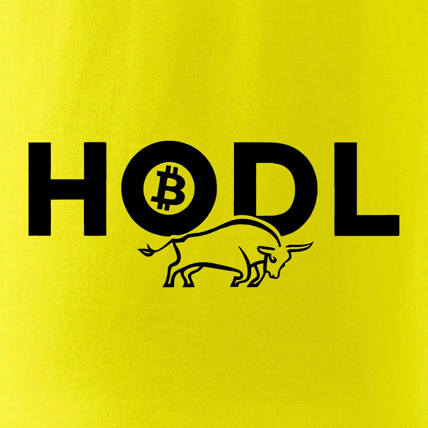 Hodl, nápis a býk