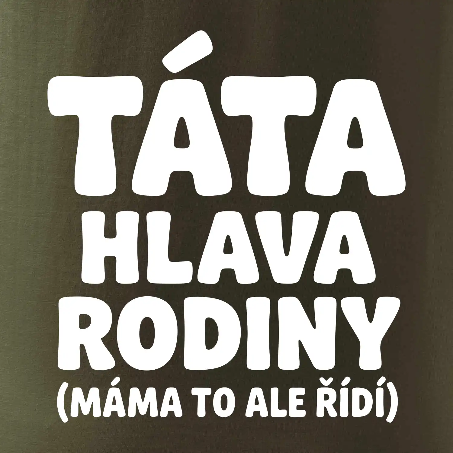 Táta - hlava rodiny  (máma to,  ale řídí)