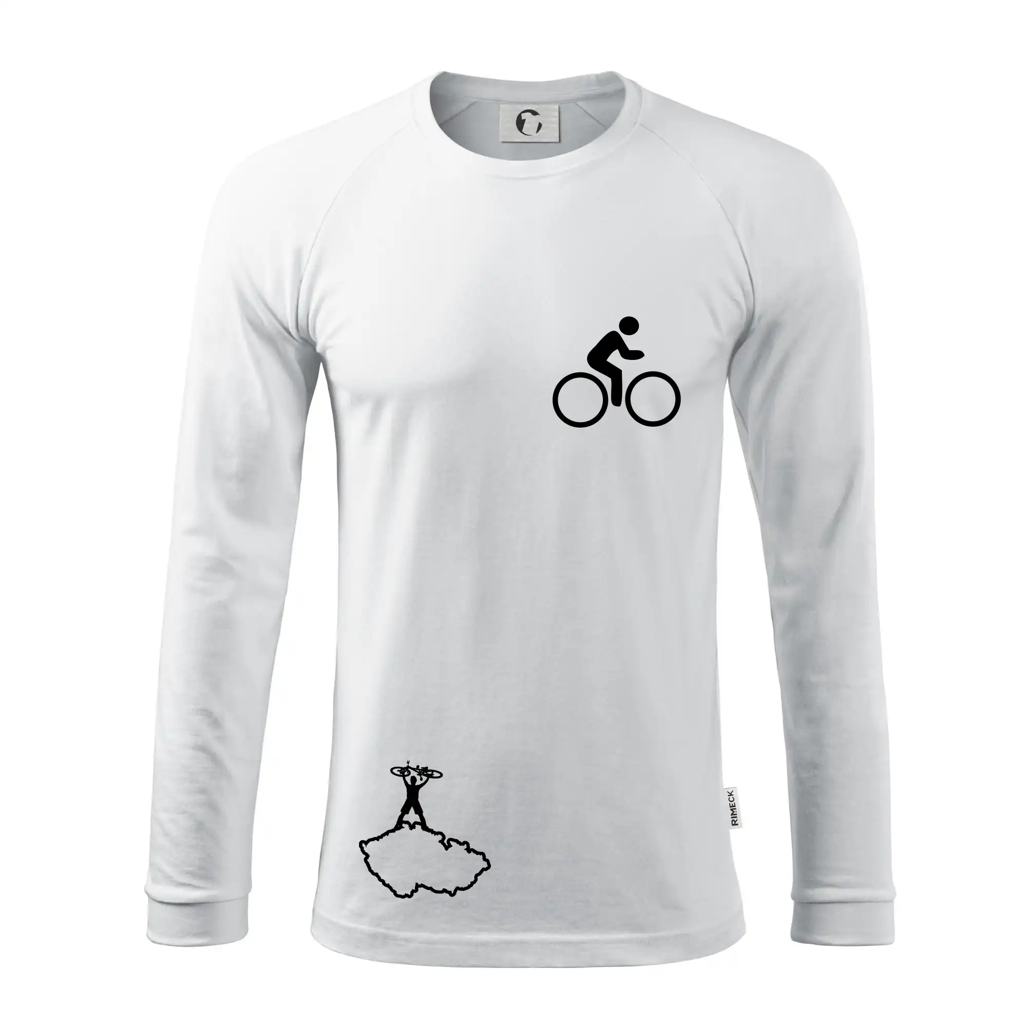 Mapa ČR + kolo na prsu