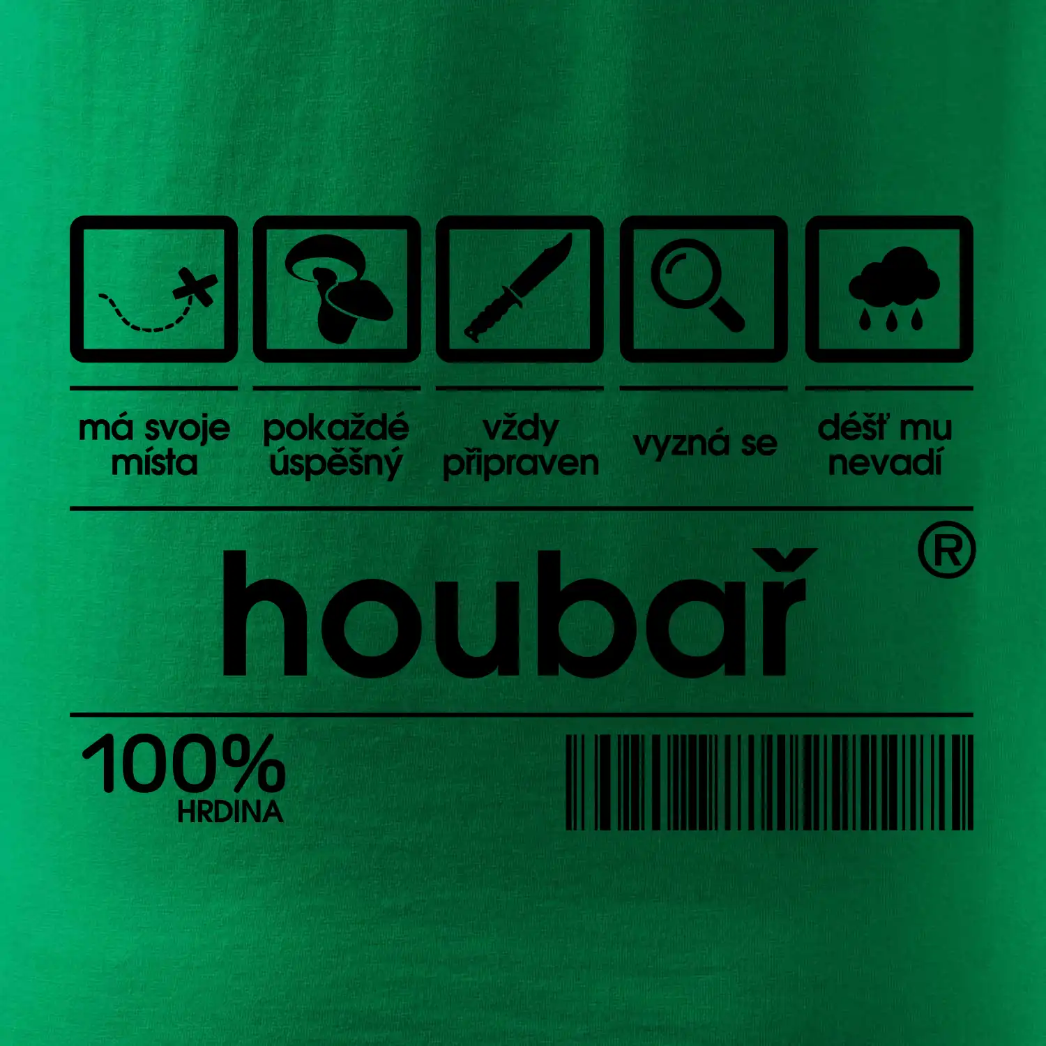 Čárový kód - Houbař