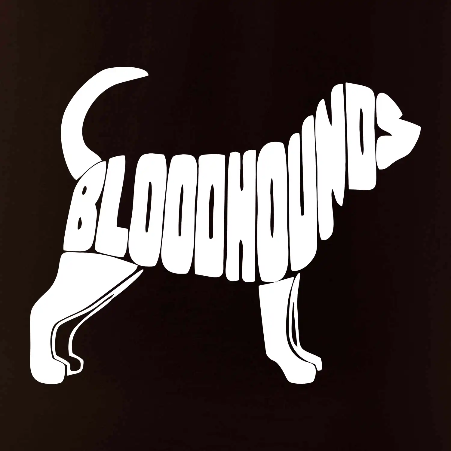 Bloodhound nápis v těle