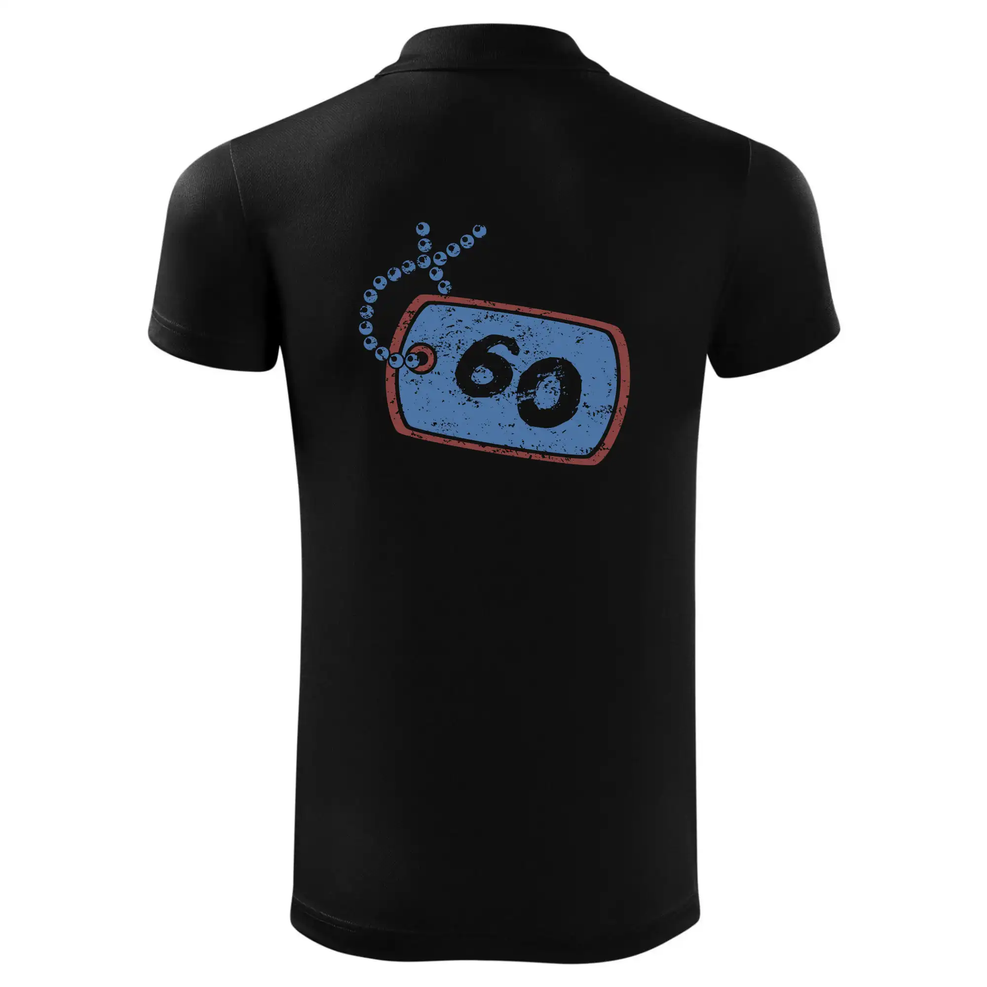 60 na krku štítek