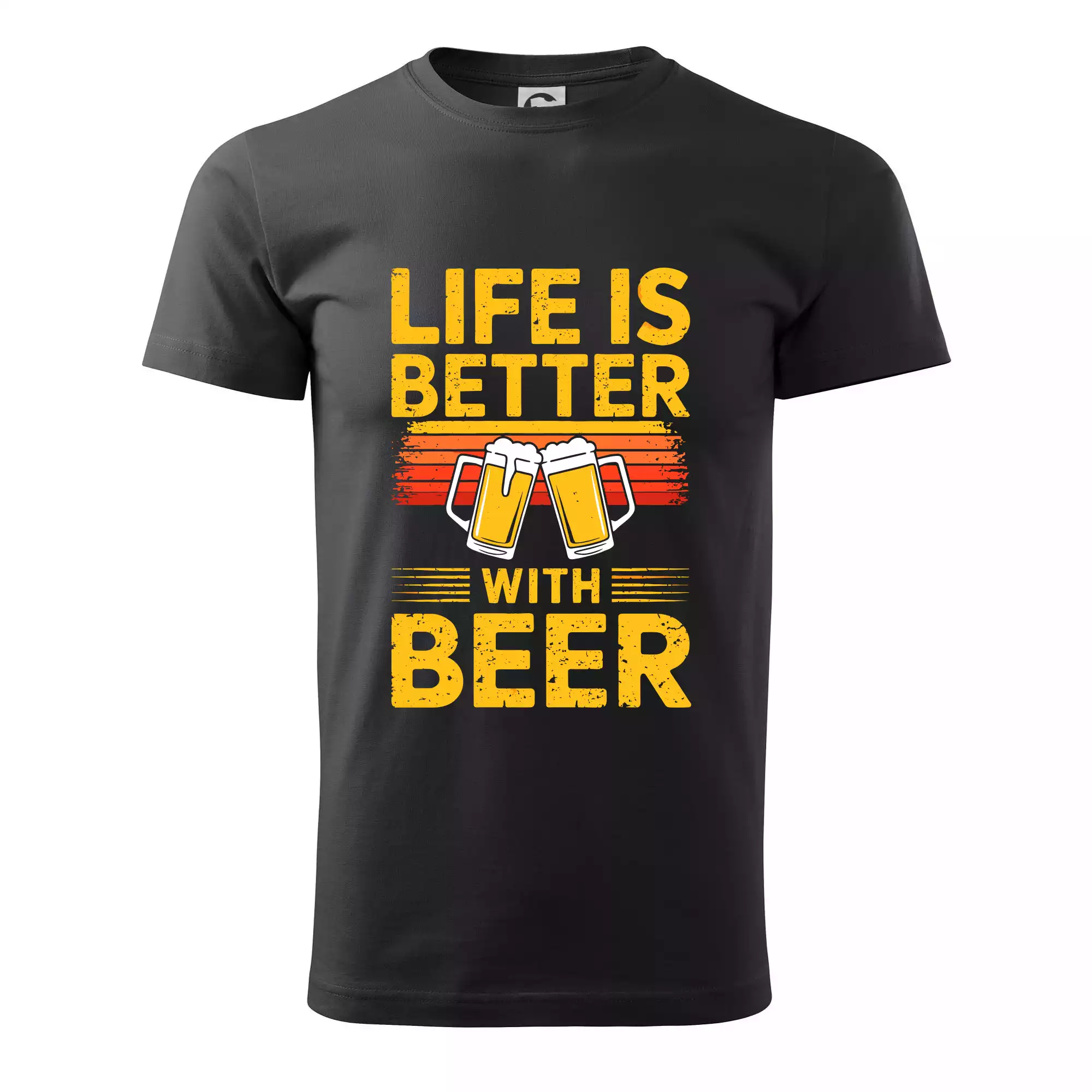 Life is better with beer - oranžové